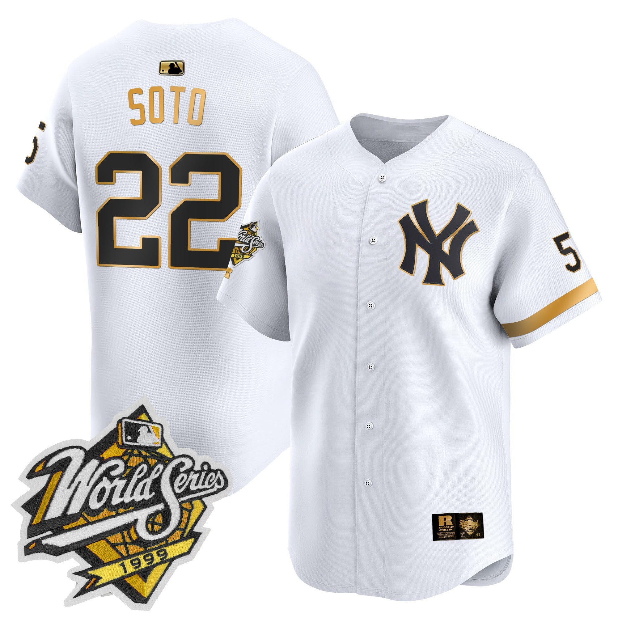Men’s 1999 Throwback Joe DiMaggio Patch Vapor Premier Limited Jersey