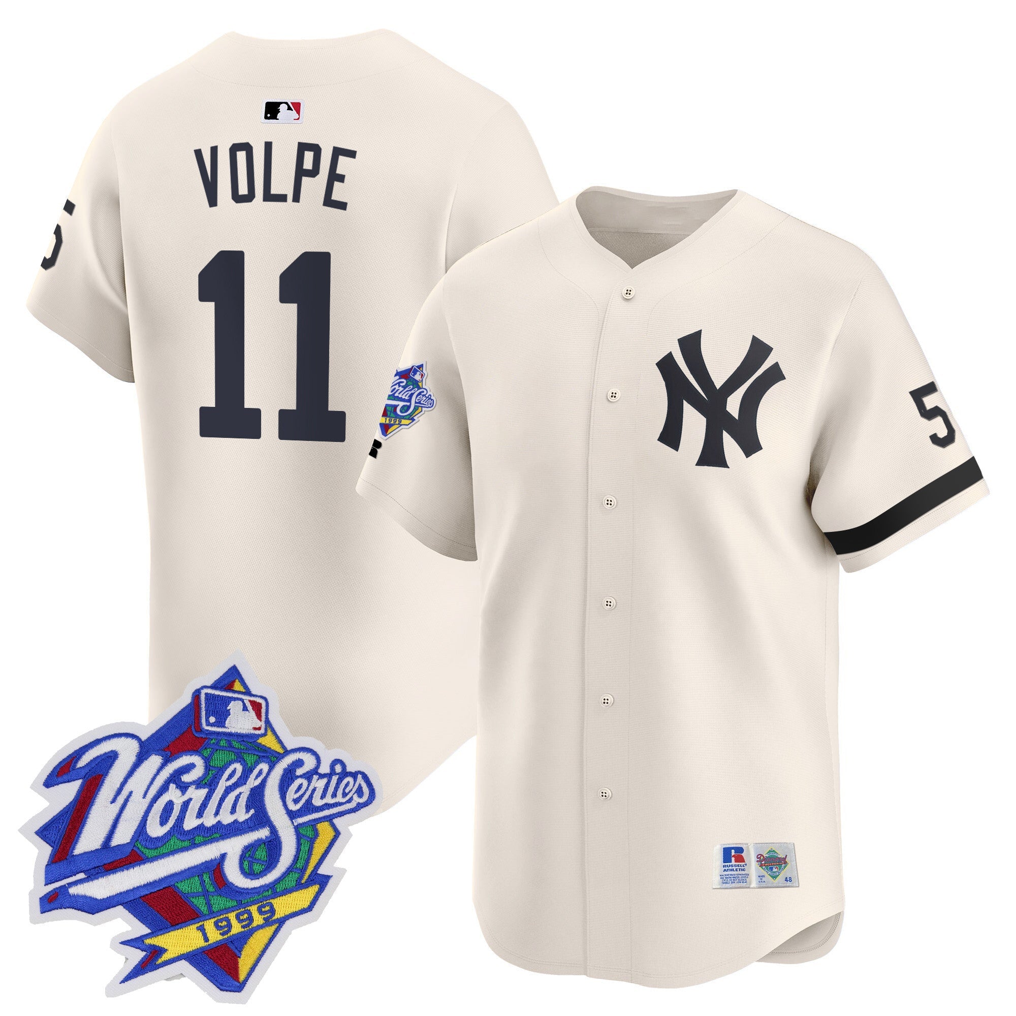 Men’s 1999 Throwback Joe DiMaggio Patch Vapor Premier Limited Jersey