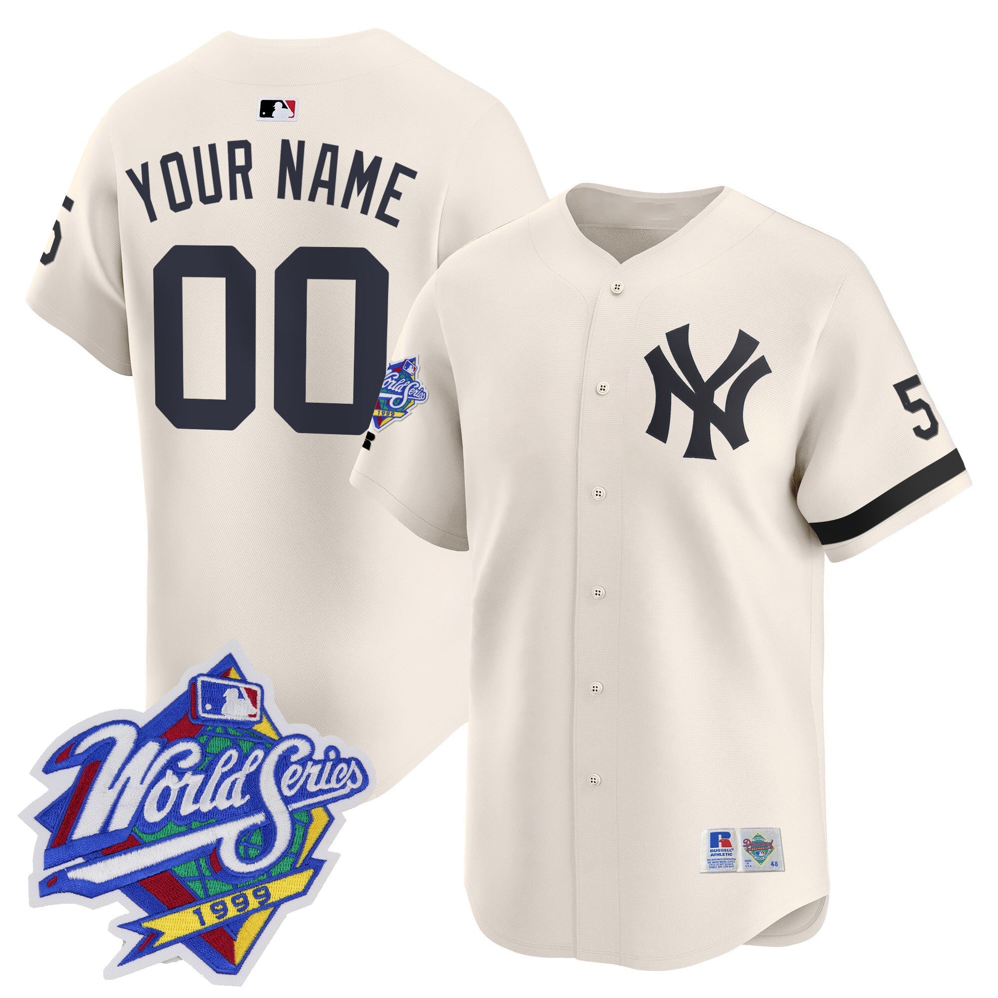 1999 Throwback Joe DiMaggio Patch Vapor Premier Limited Custom Jersey