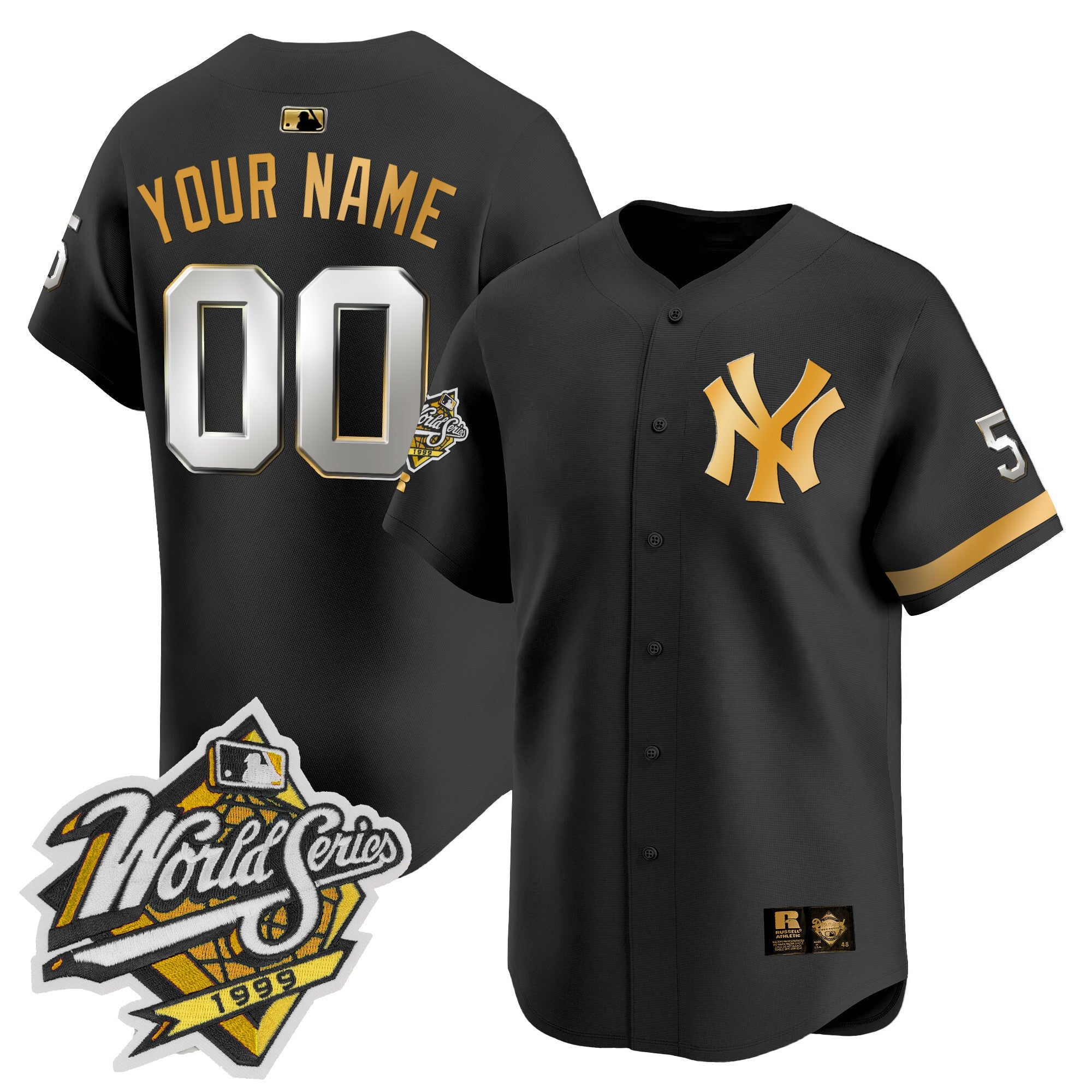 1999 Throwback Joe DiMaggio Patch Vapor Premier Limited Custom Jersey