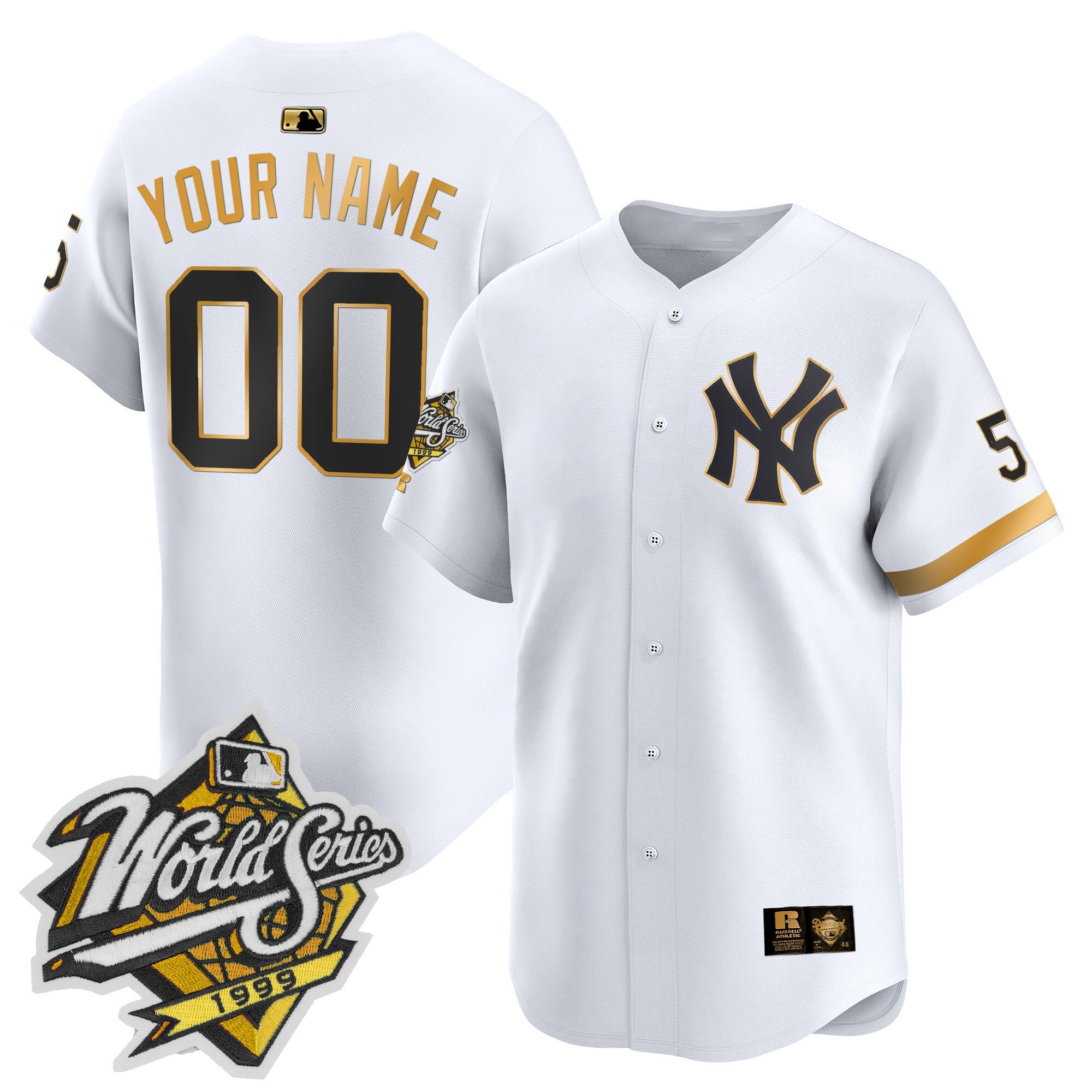 1999 Throwback Joe DiMaggio Patch Vapor Premier Limited Custom Jersey