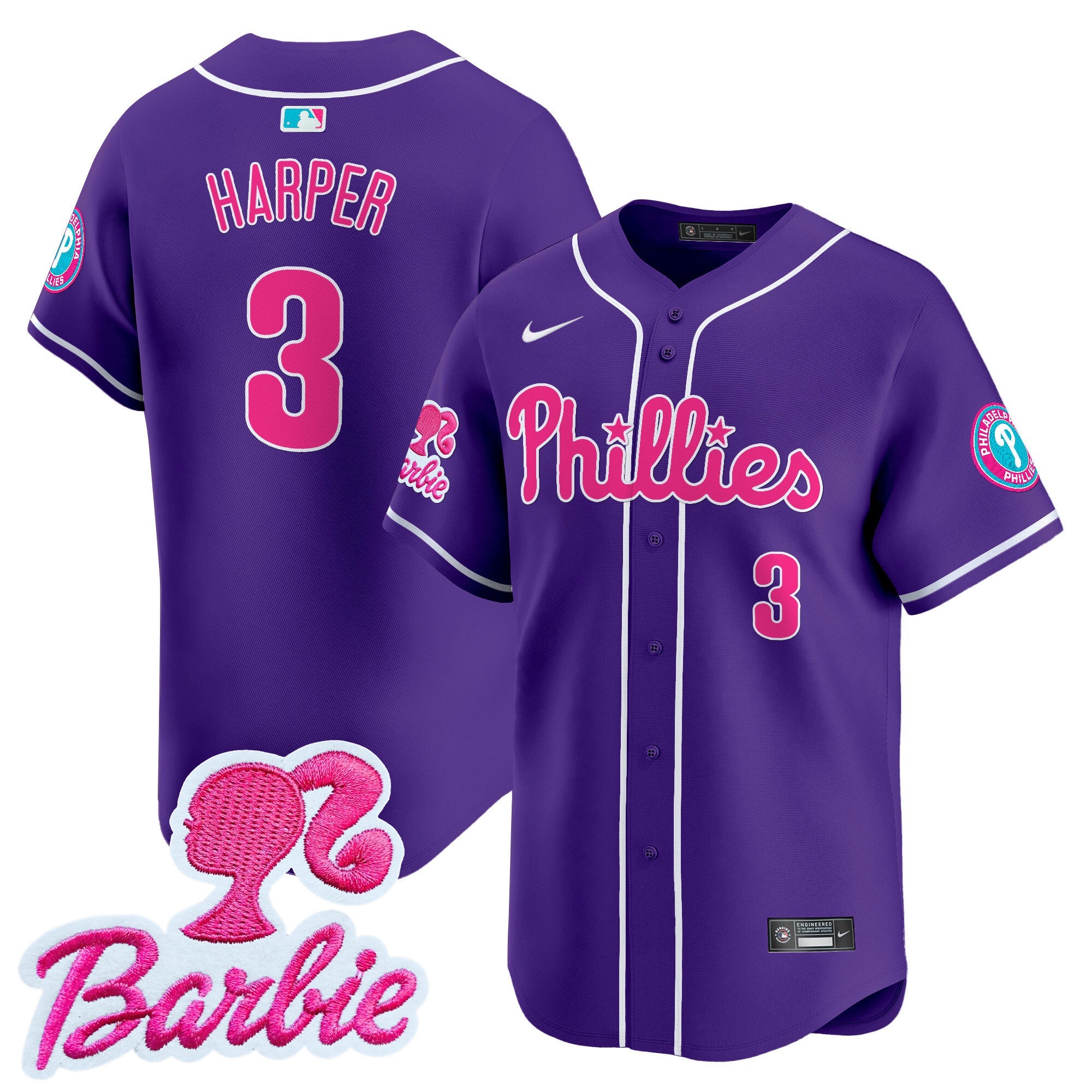 Unisex Barbie Patch Vapor Premier Limited Jersey