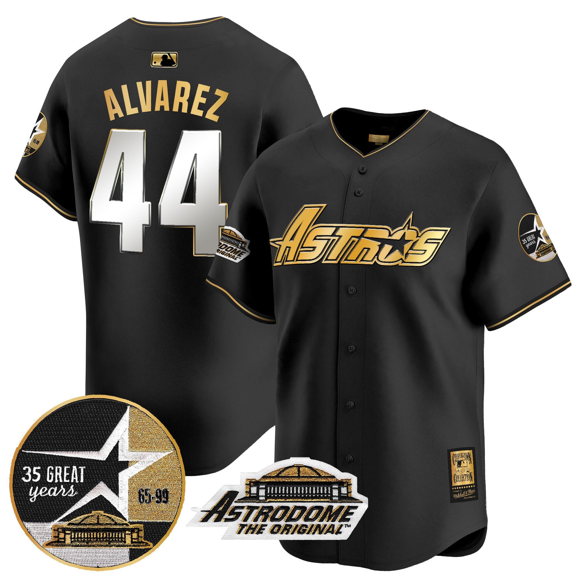 Men’s 1999 Throwback 35th & Astrodome Patch Vapor Premier Limited Jersey V3