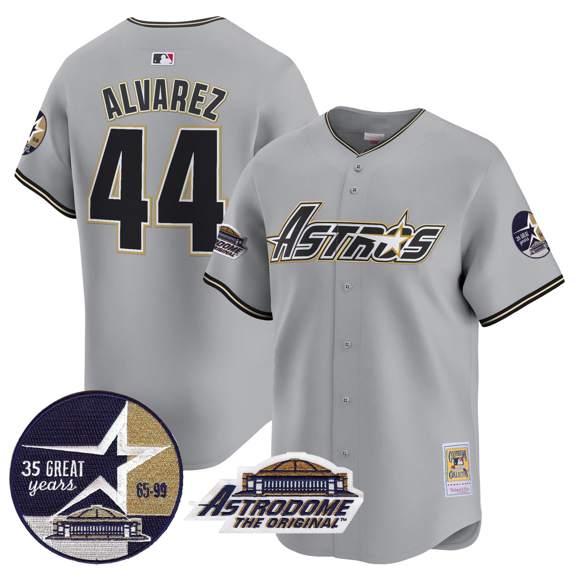 Men’s 1999 Throwback 35th & Astrodome Patch Vapor Premier Limited Jersey V3