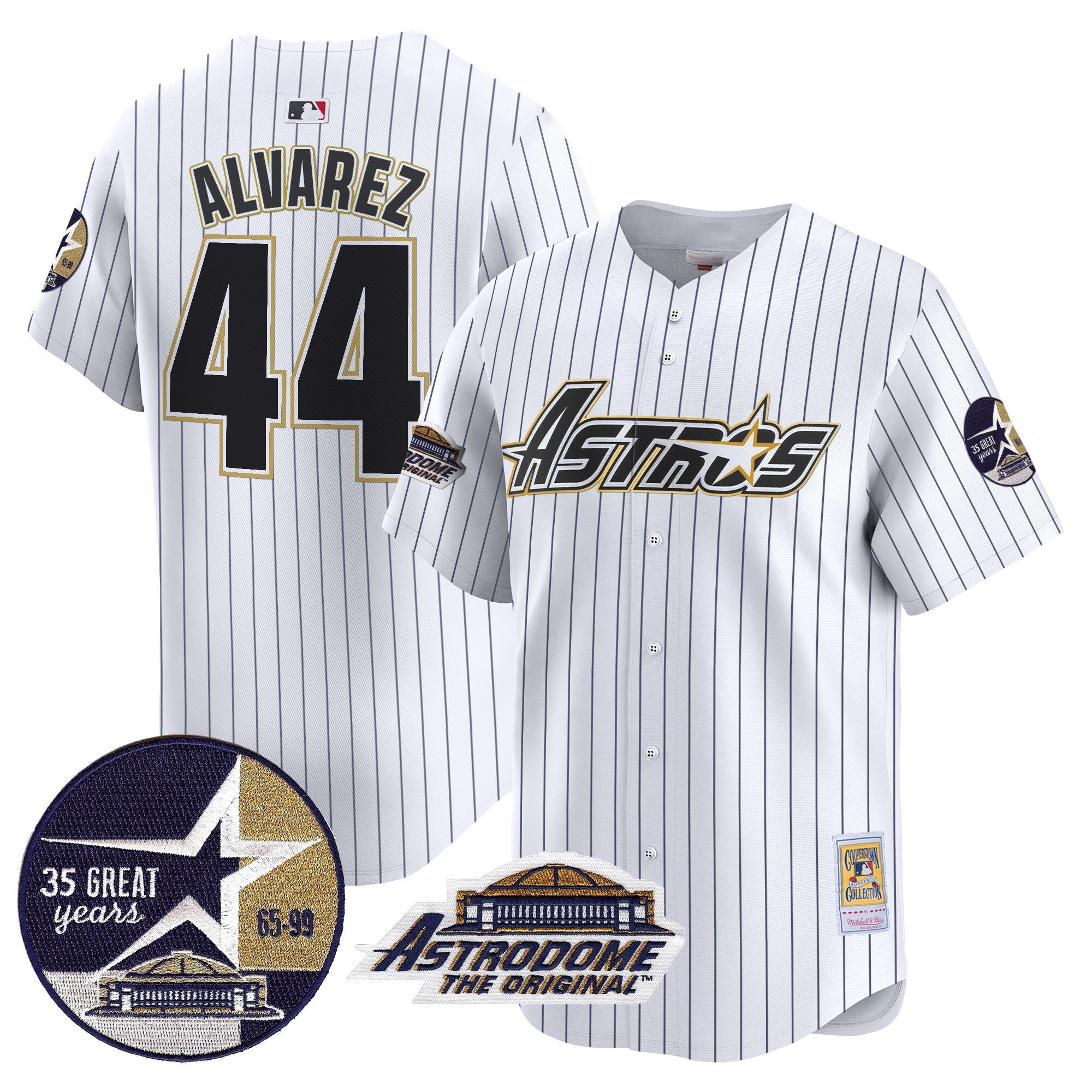 Men’s 1999 Throwback 35th & Astrodome Patch Vapor Premier Limited Jersey V3
