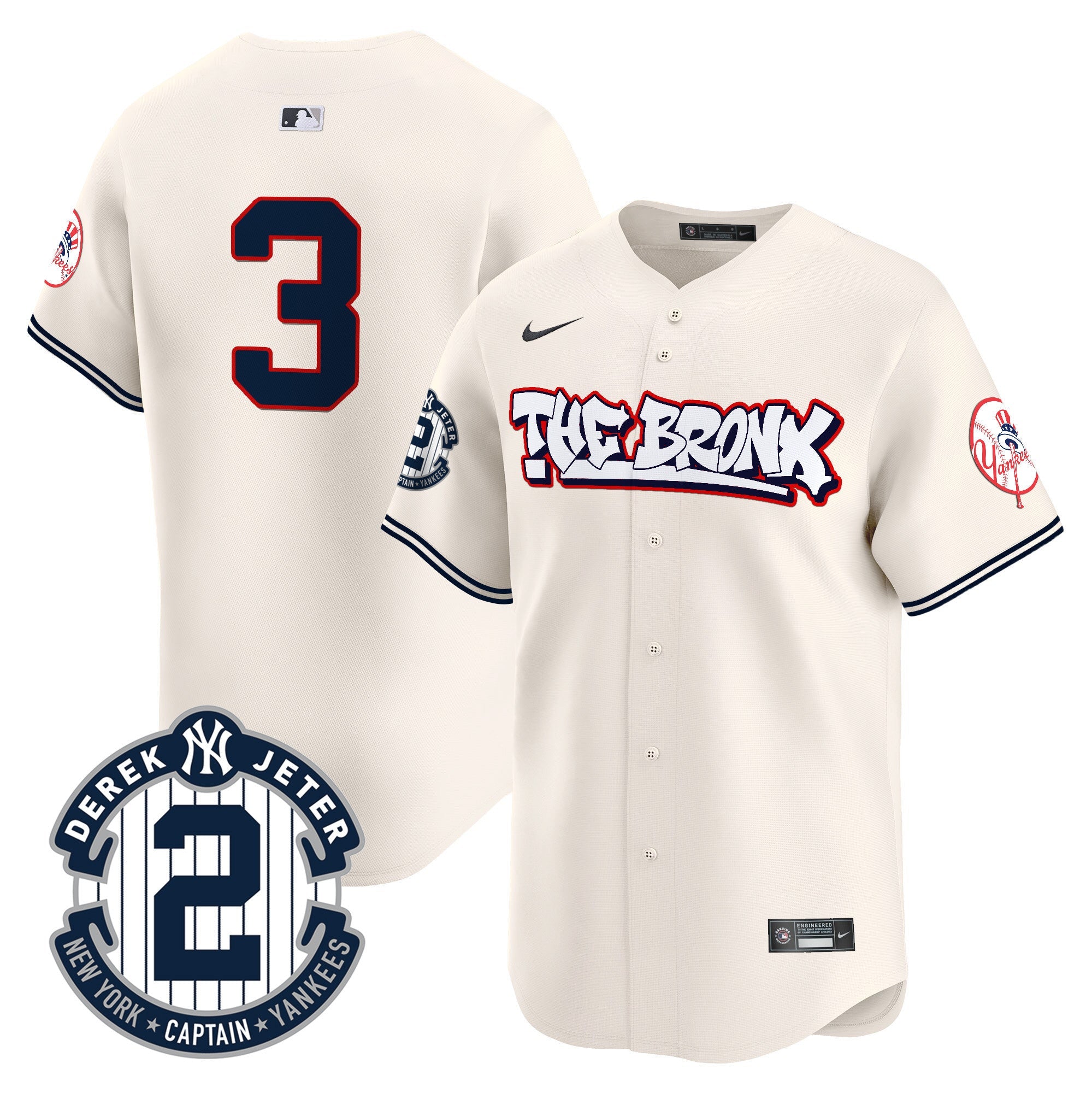Men’s New York The Bronx Graffiti Vapor Premier Limited Jersey V8