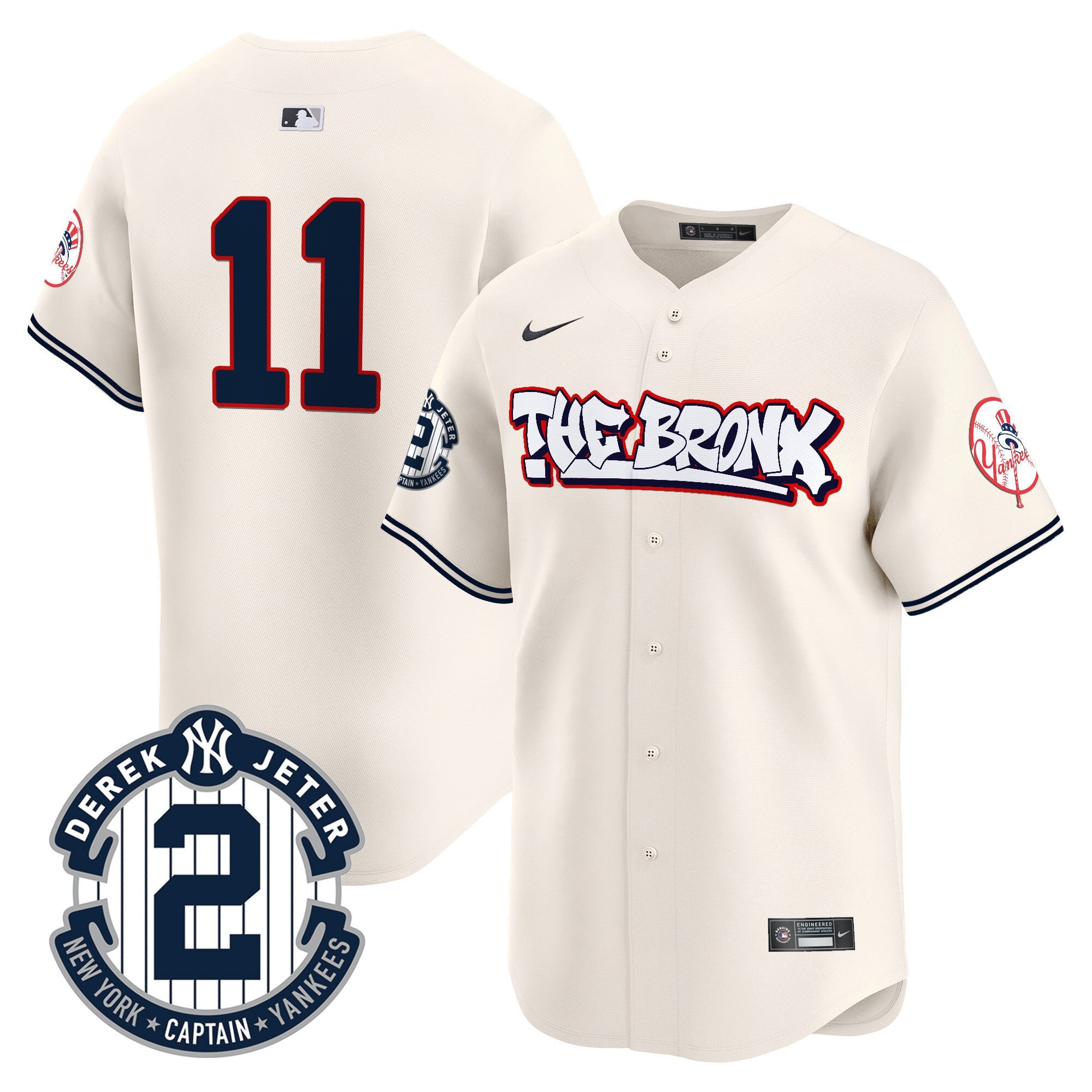 Men’s New York The Bronx Graffiti Vapor Premier Limited Jersey V8