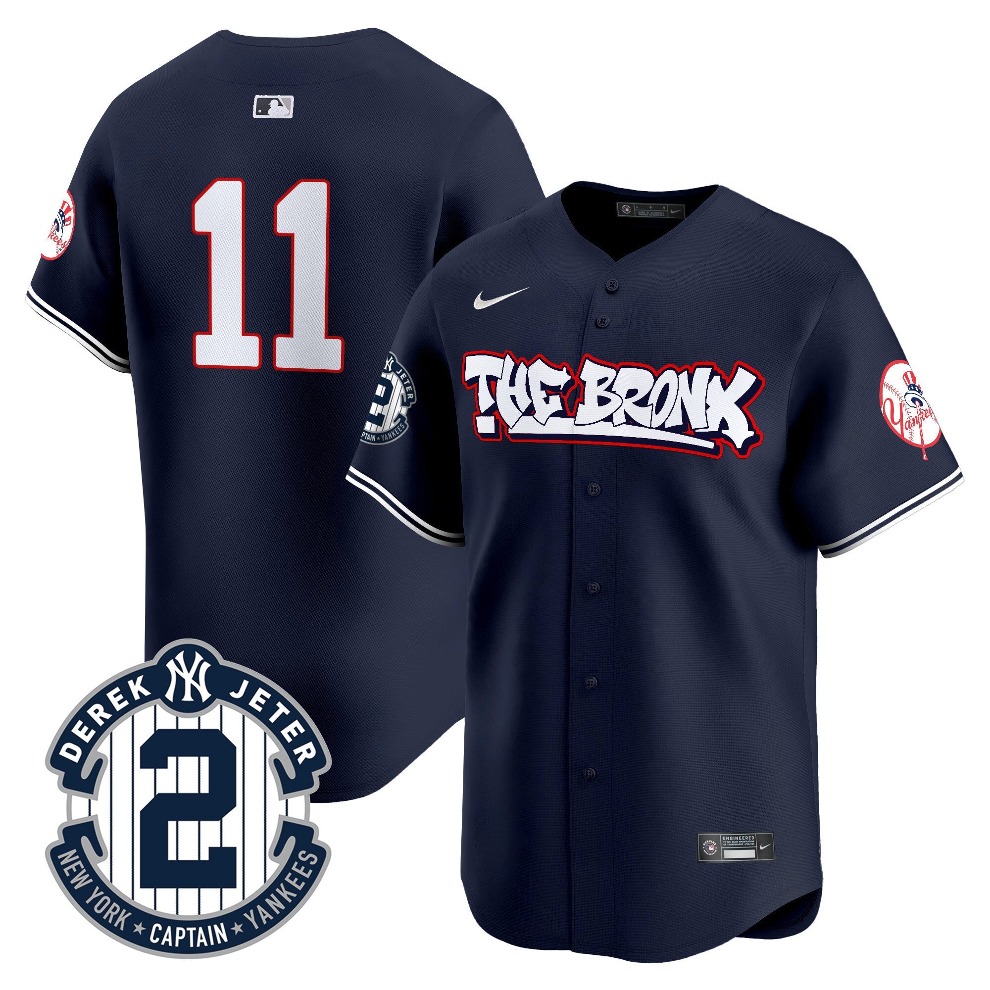 Men’s New York The Bronx Graffiti Vapor Premier Limited Jersey V8
