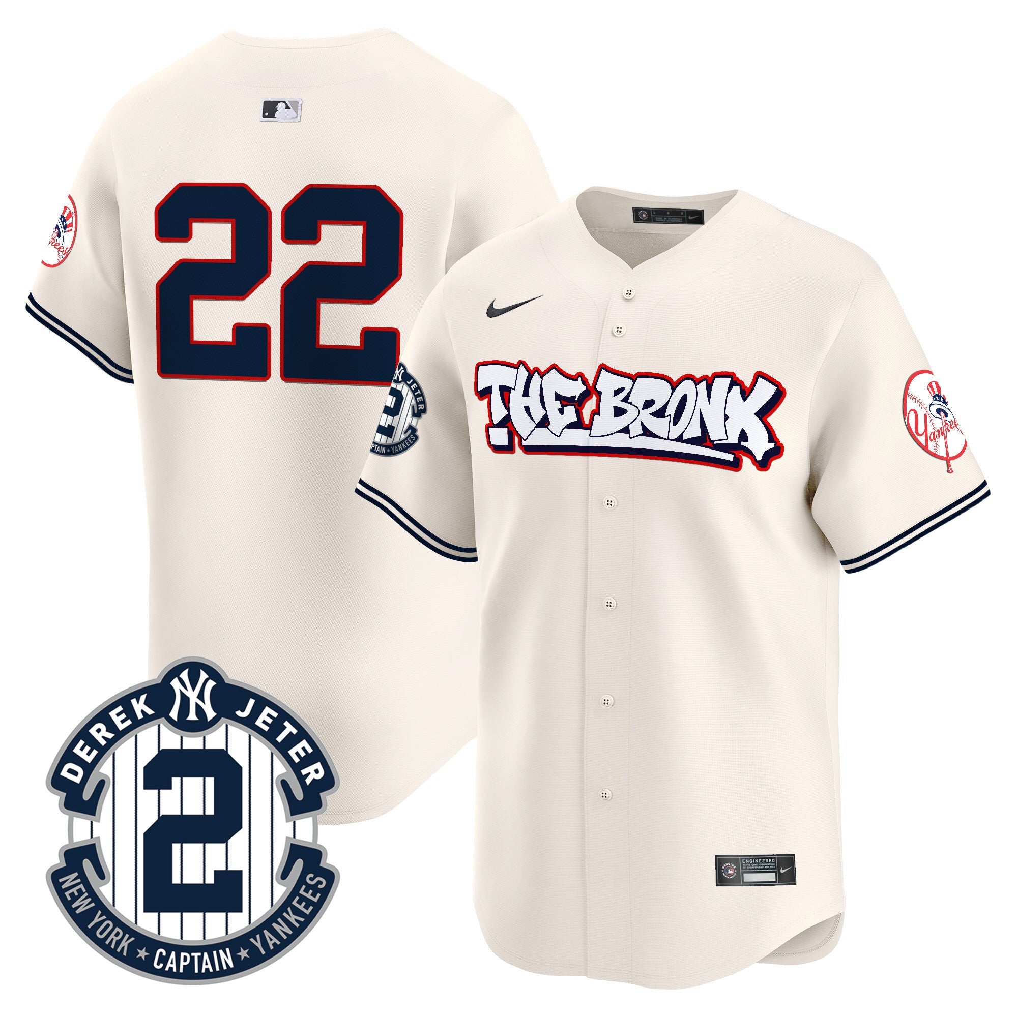 Men’s New York The Bronx Graffiti Vapor Premier Limited Jersey V8