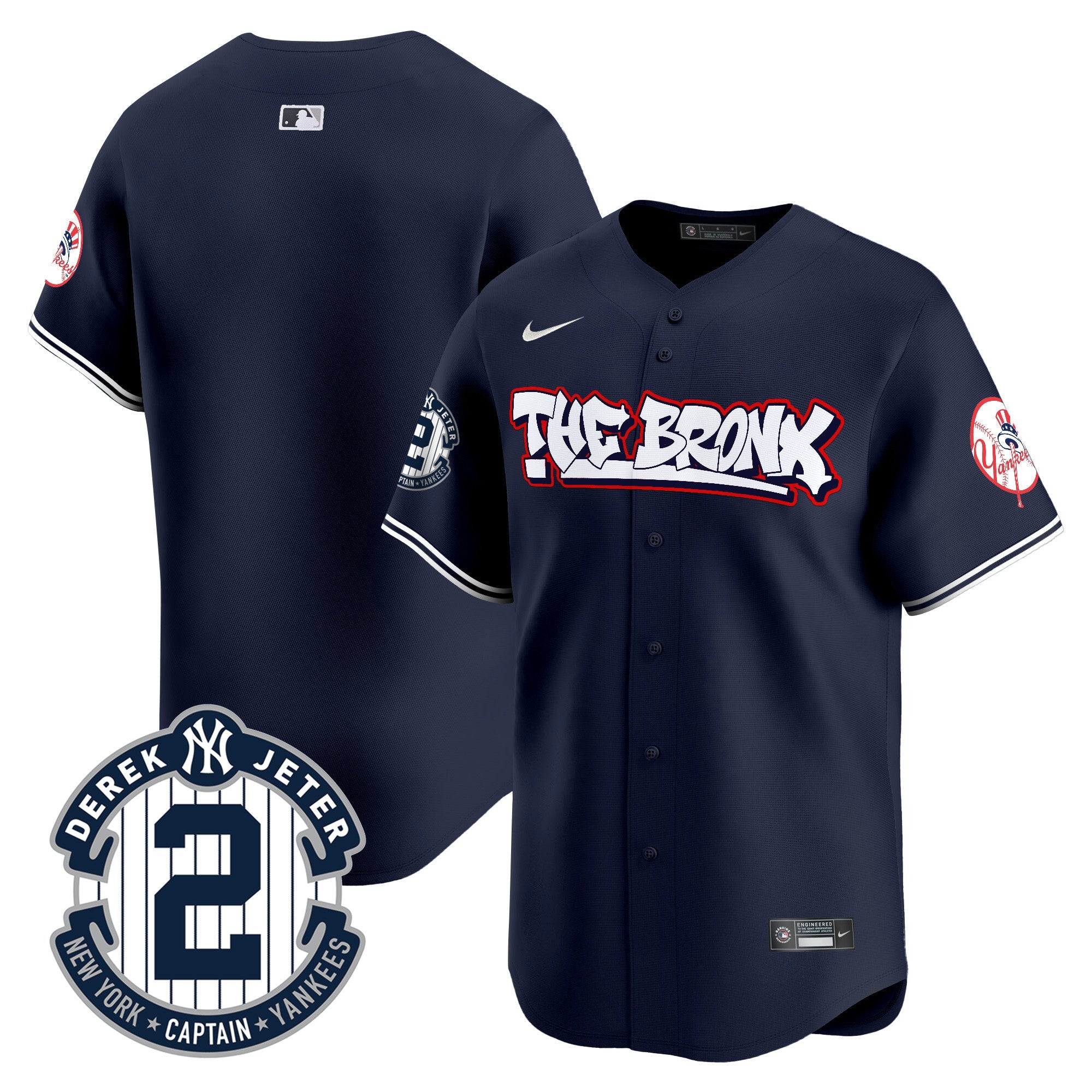 Men’s New York The Bronx Graffiti Vapor Premier Limited Jersey V8