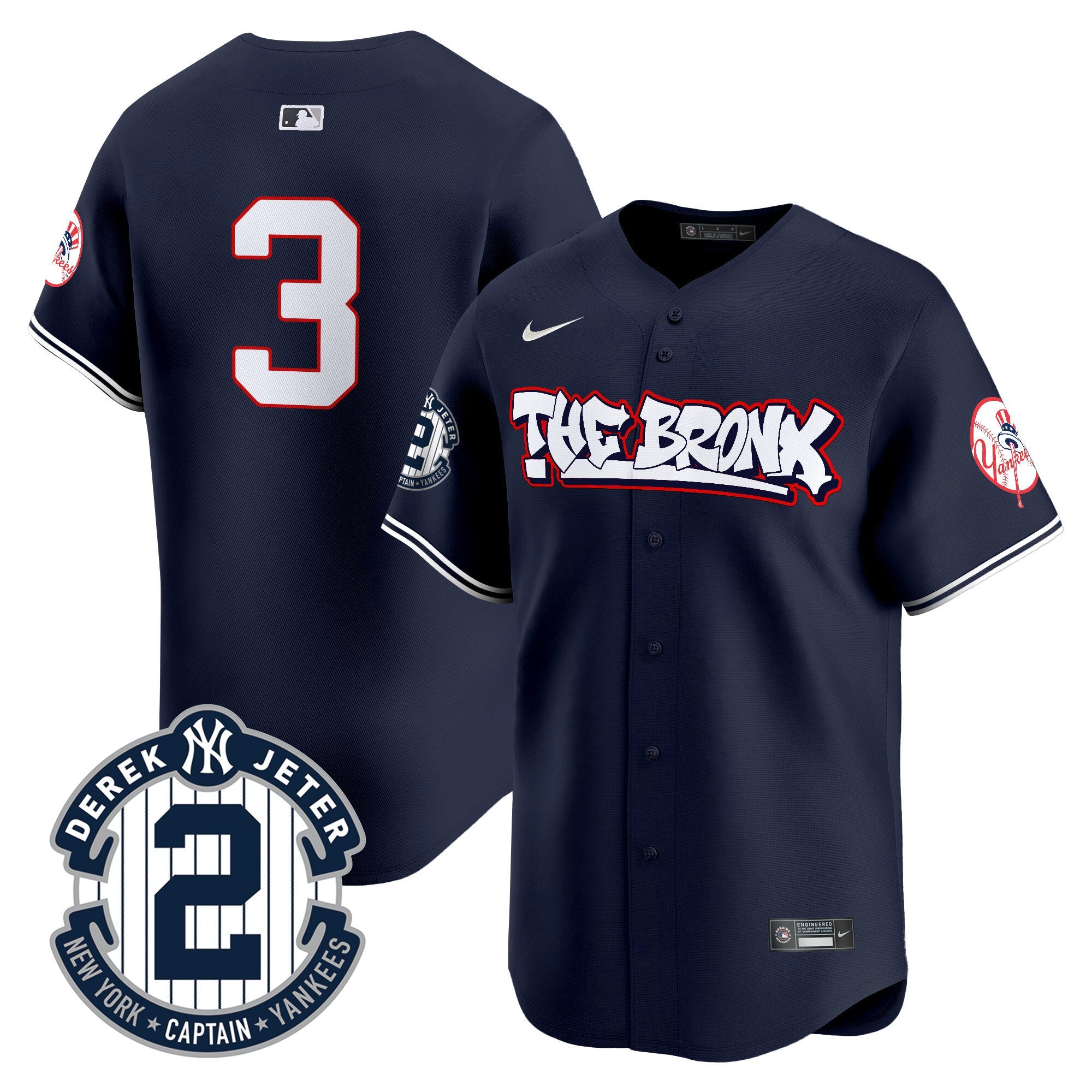 Men’s New York The Bronx Graffiti Vapor Premier Limited Jersey V8