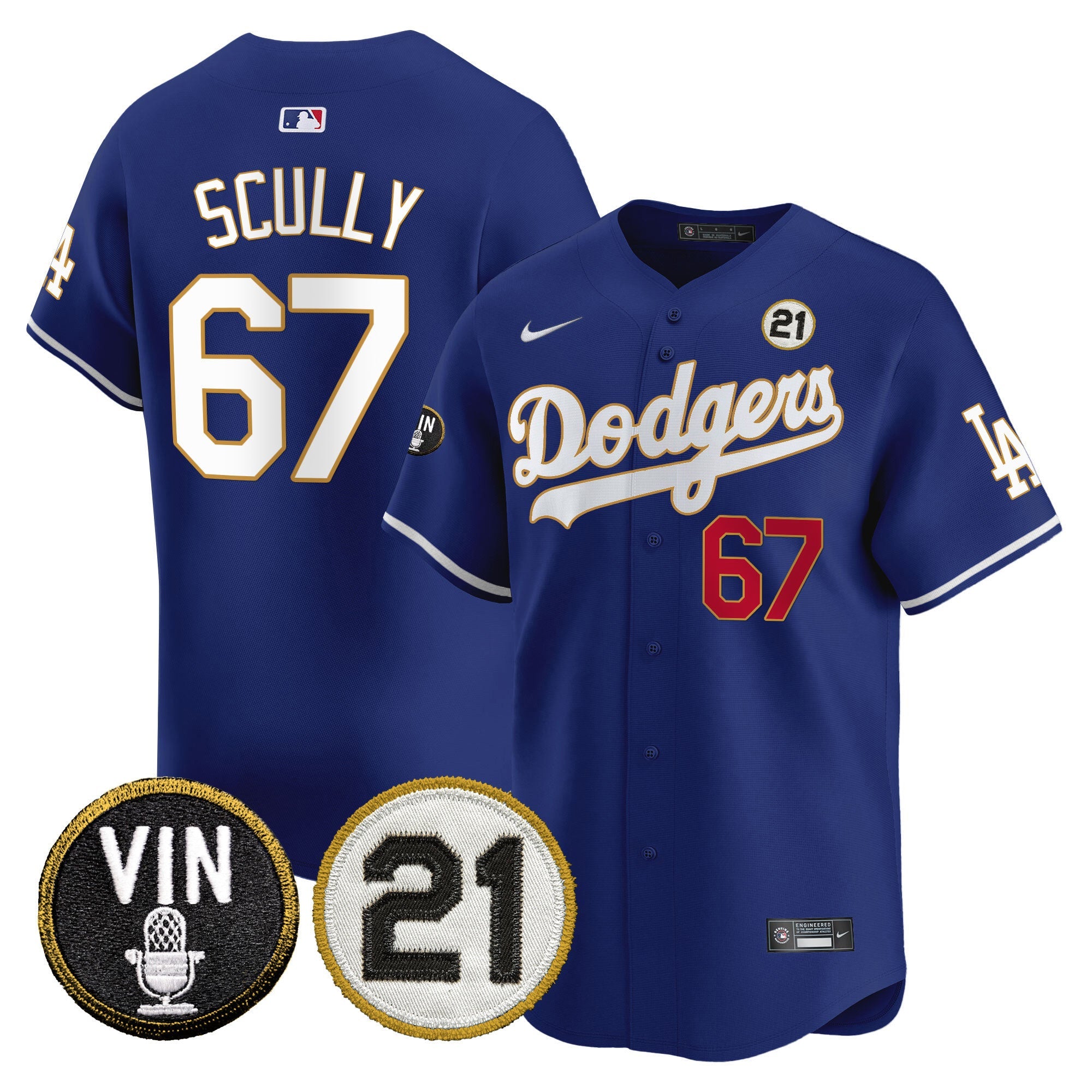 Men’s Vin & Roberto Patch Gold Trim Vapor Premier Limited Jersey