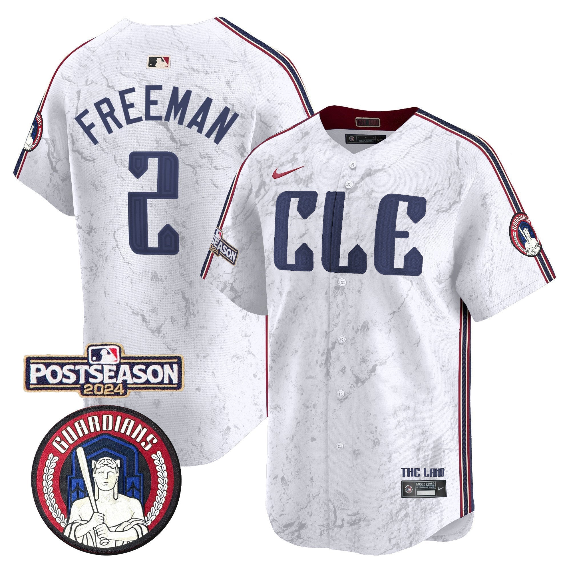 Men’s Cleveland 2024 Postseason Patch City Connect Vapor Premier Limited Jersey