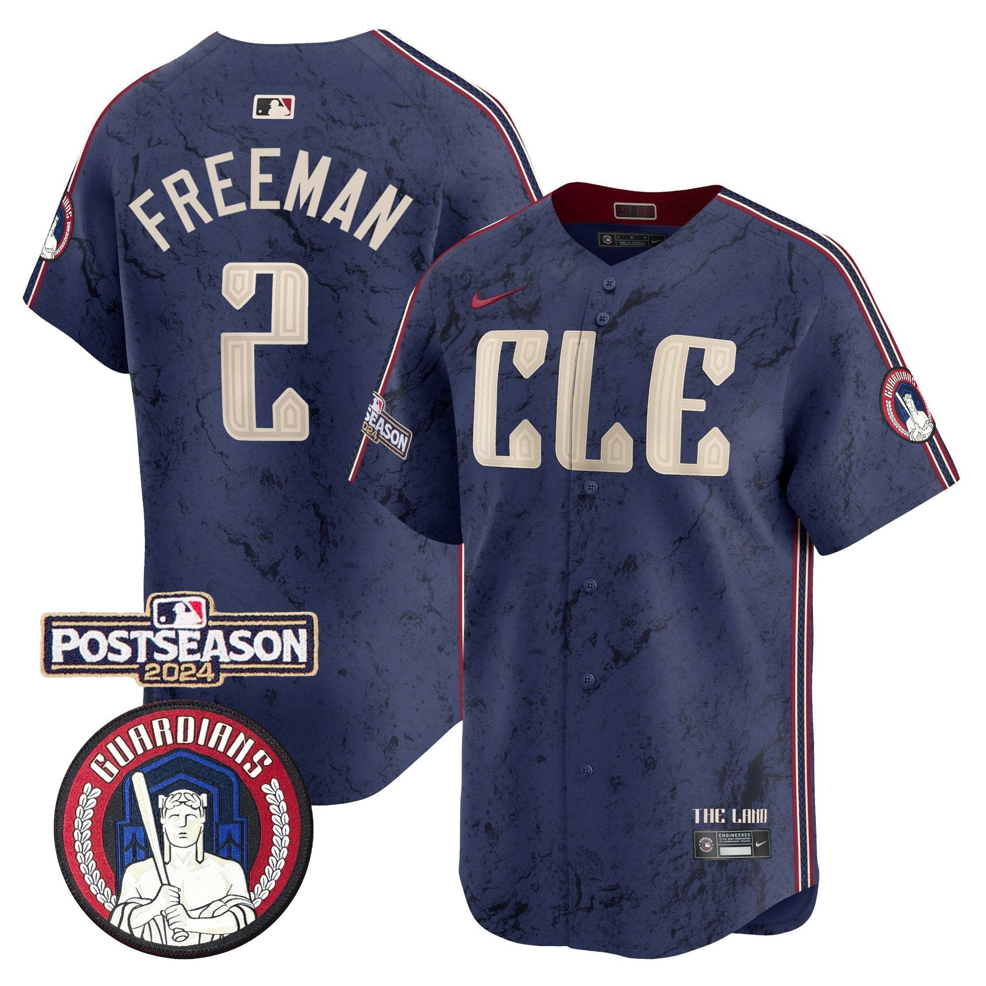 Men’s Cleveland 2024 Postseason Patch City Connect Vapor Premier Limited Jersey