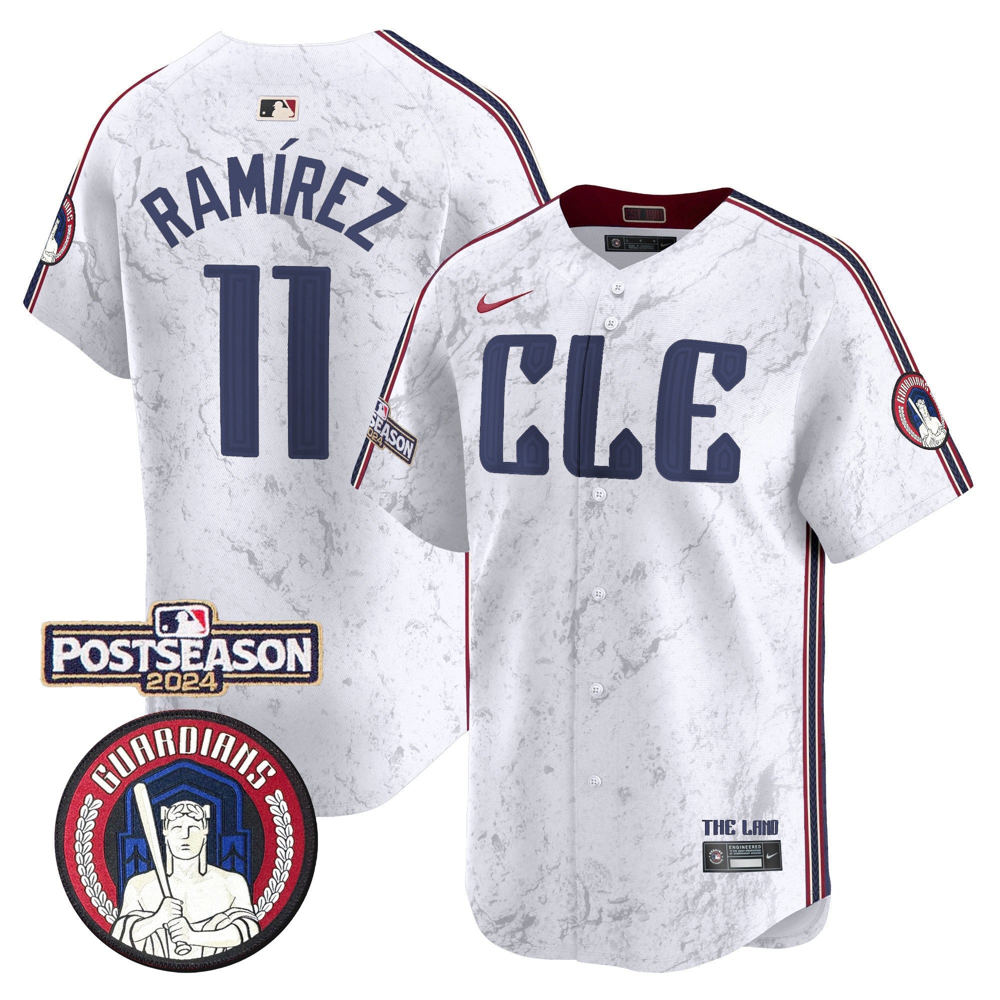 Men’s Cleveland 2024 Postseason Patch City Connect Vapor Premier Limited Jersey