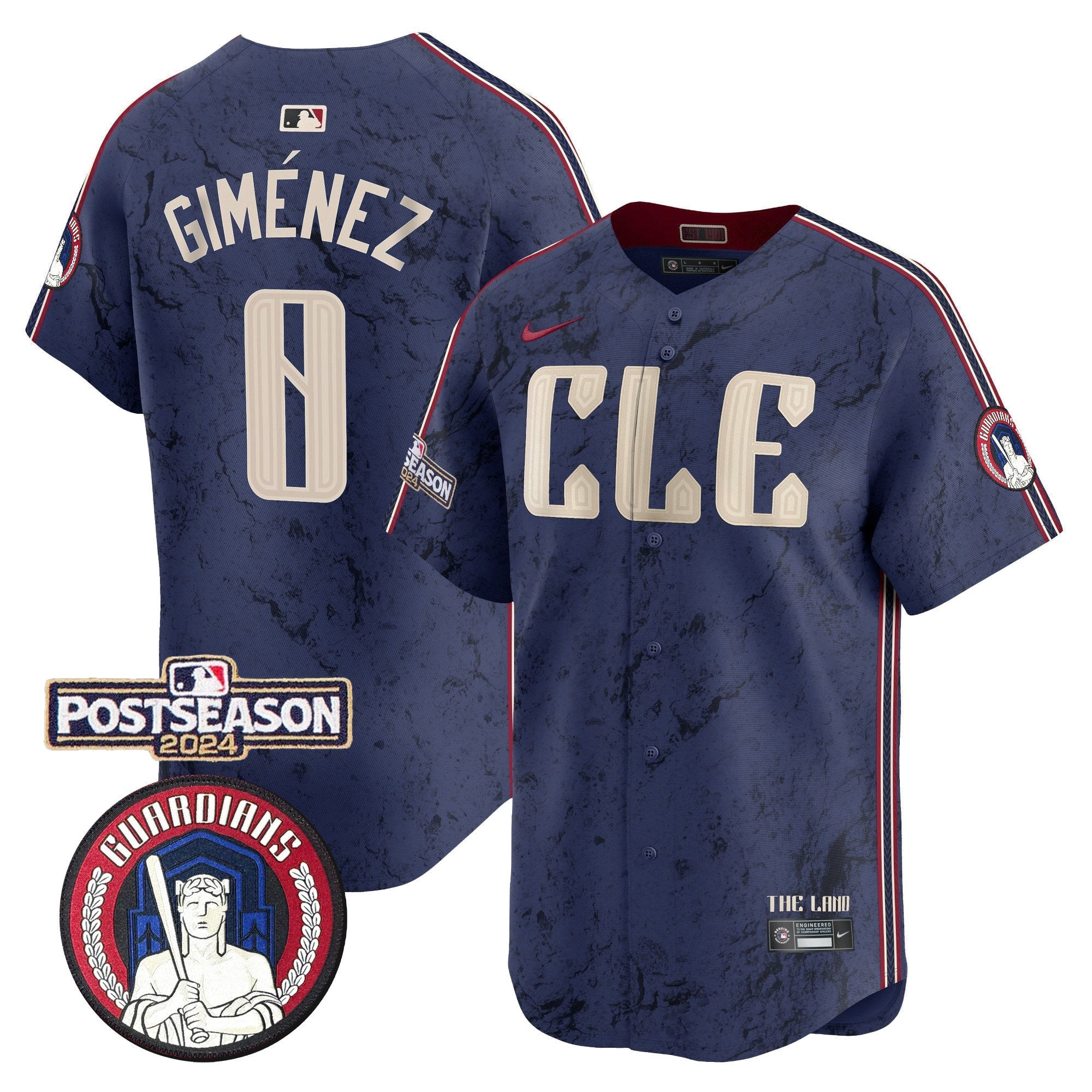 Men’s Cleveland 2024 Postseason Patch City Connect Vapor Premier Limited Jersey