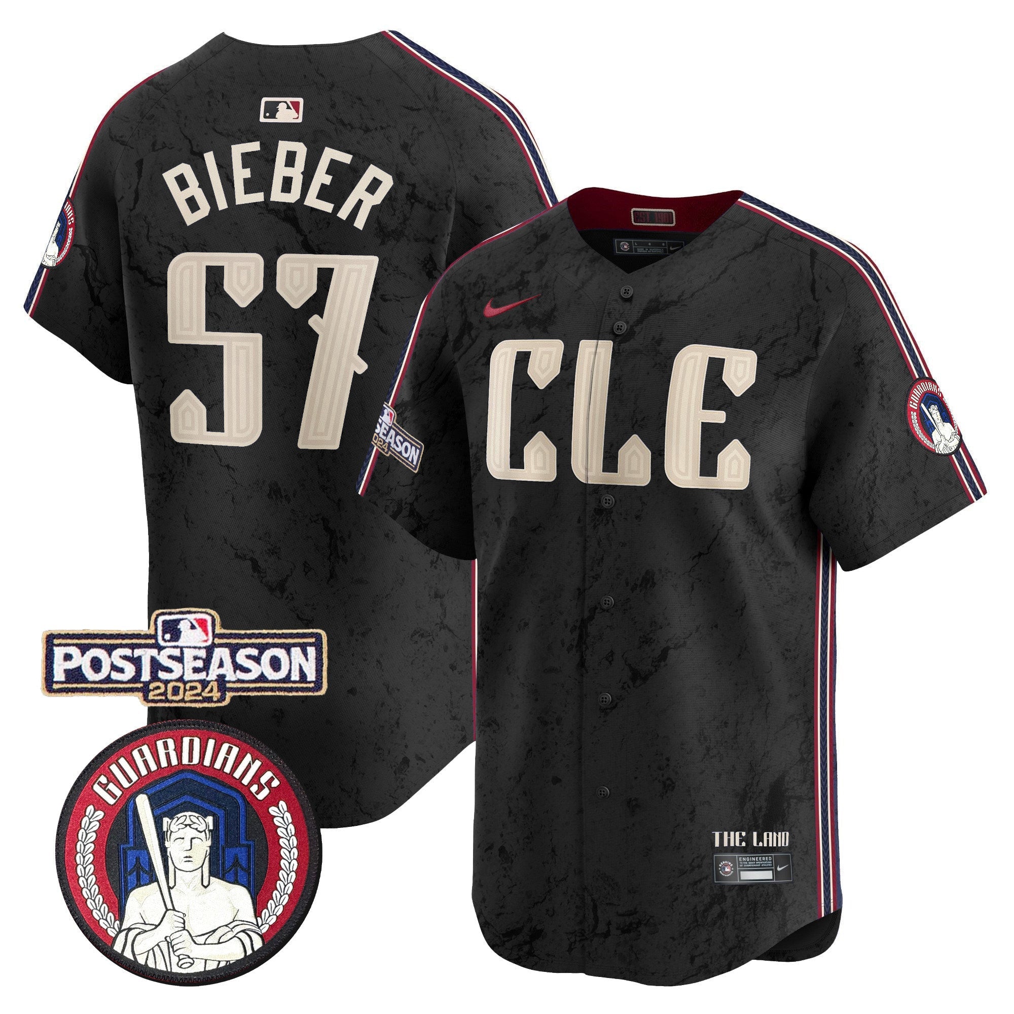 Men’s Cleveland 2024 Postseason Patch City Connect Vapor Premier Limited Jersey