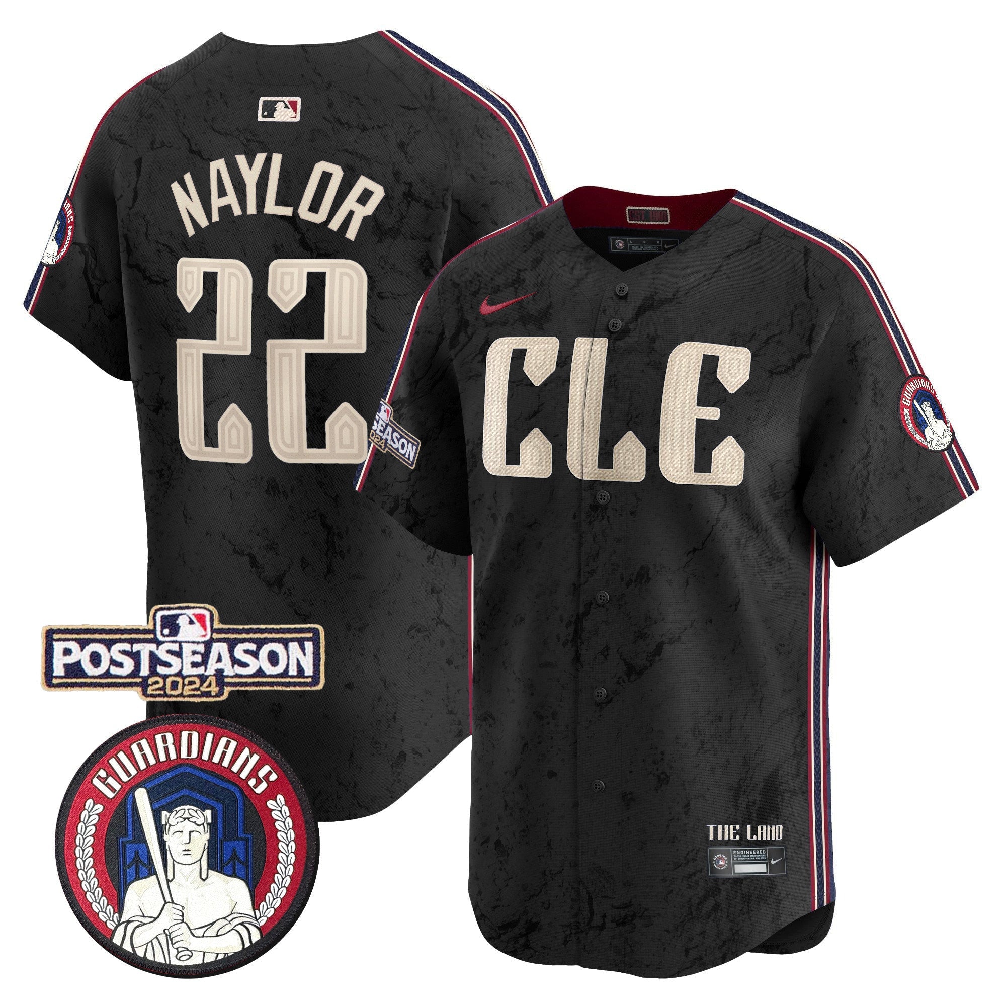 Men’s Cleveland 2024 Postseason Patch City Connect Vapor Premier Limited Jersey