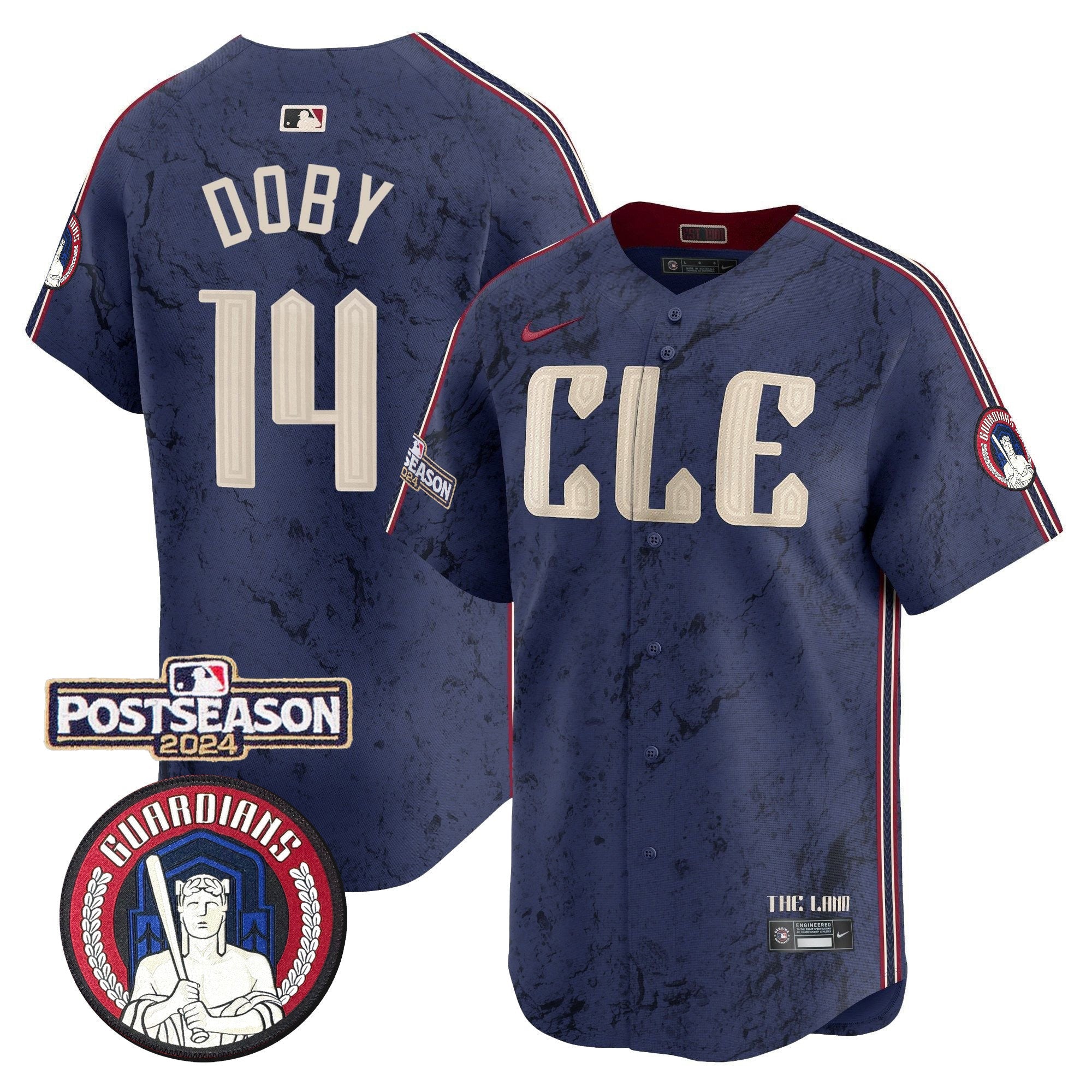 Men’s Cleveland 2024 Postseason Patch City Connect Vapor Premier Limited Jersey