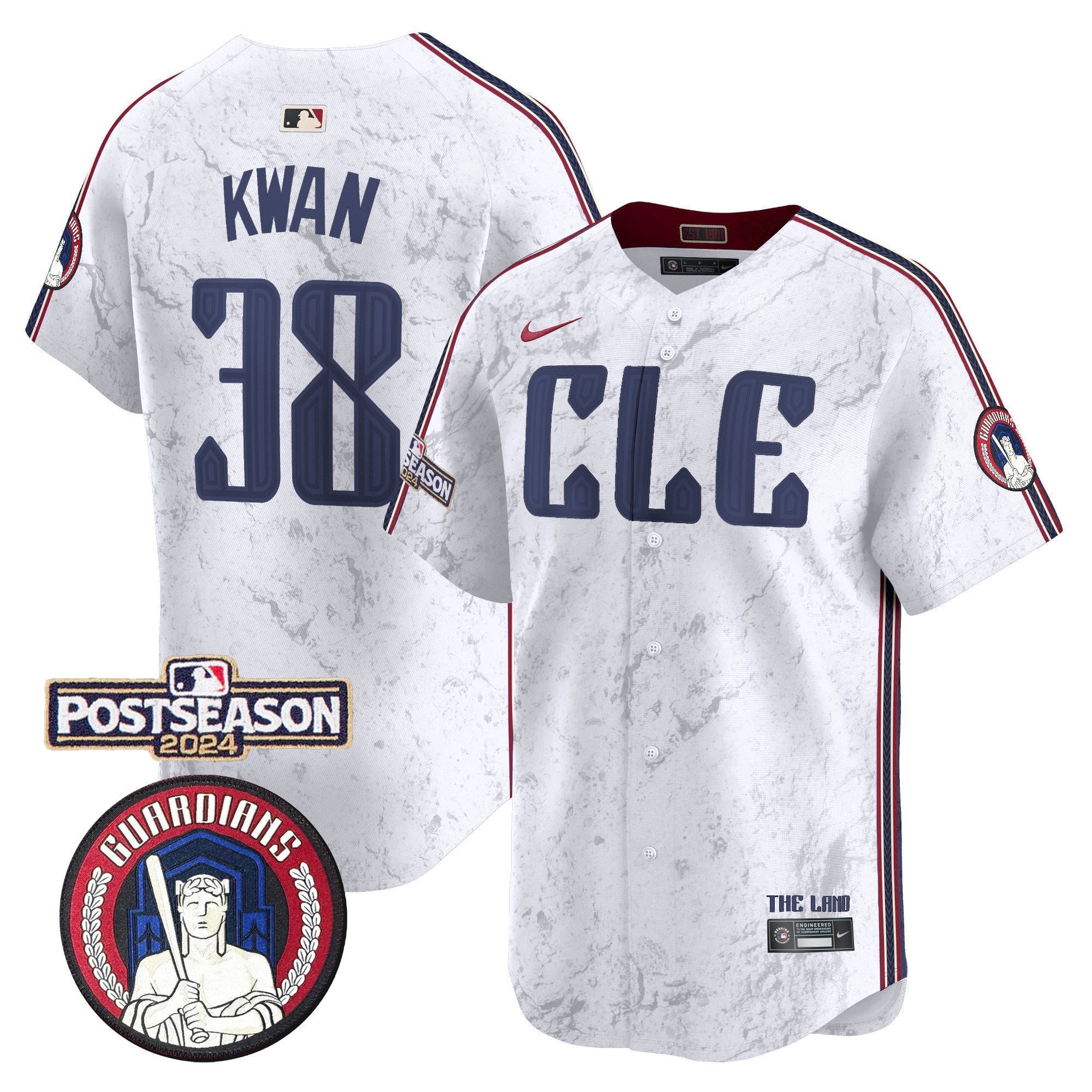 Men’s Cleveland 2024 Postseason Patch City Connect Vapor Premier Limited Jersey