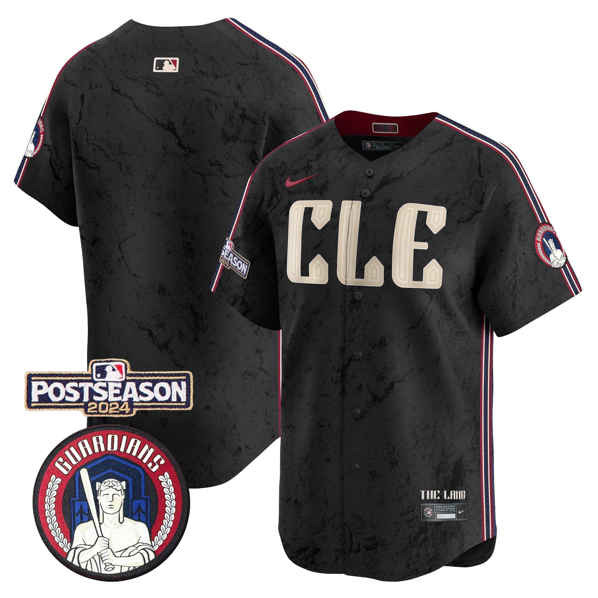 Men’s Cleveland 2024 Postseason Patch City Connect Vapor Premier Limited Jersey