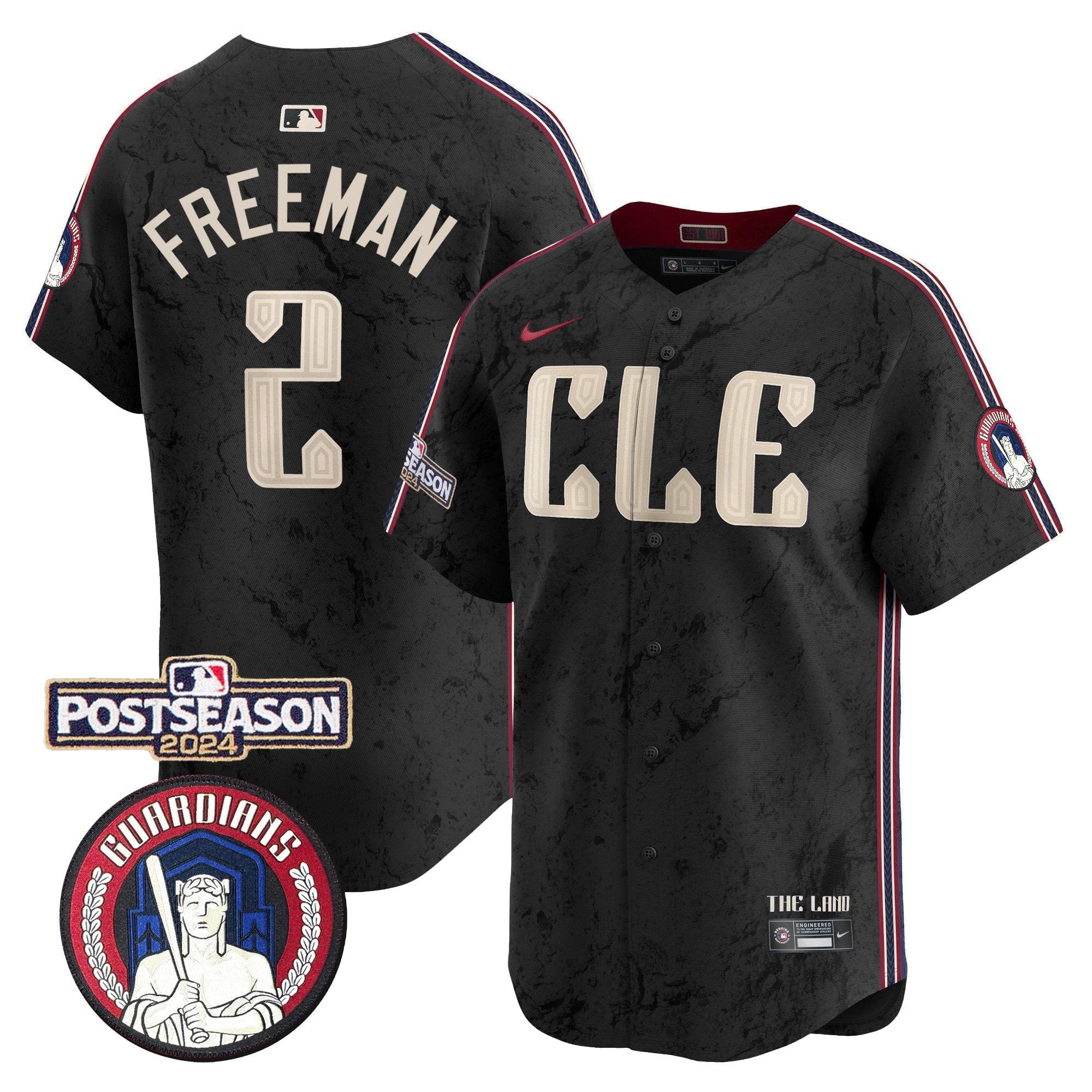 Men’s Cleveland 2024 Postseason Patch City Connect Vapor Premier Limited Jersey