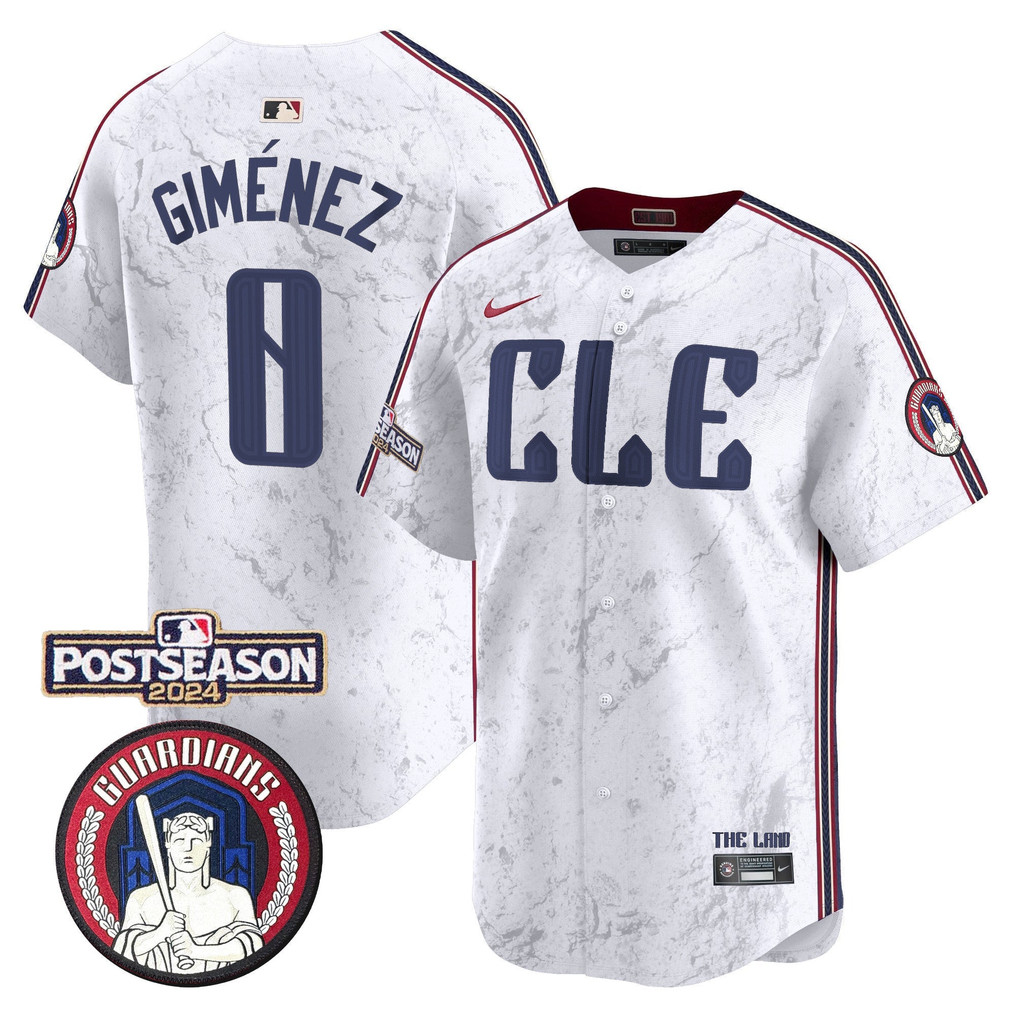 Men’s Cleveland 2024 Postseason Patch City Connect Vapor Premier Limited Jersey