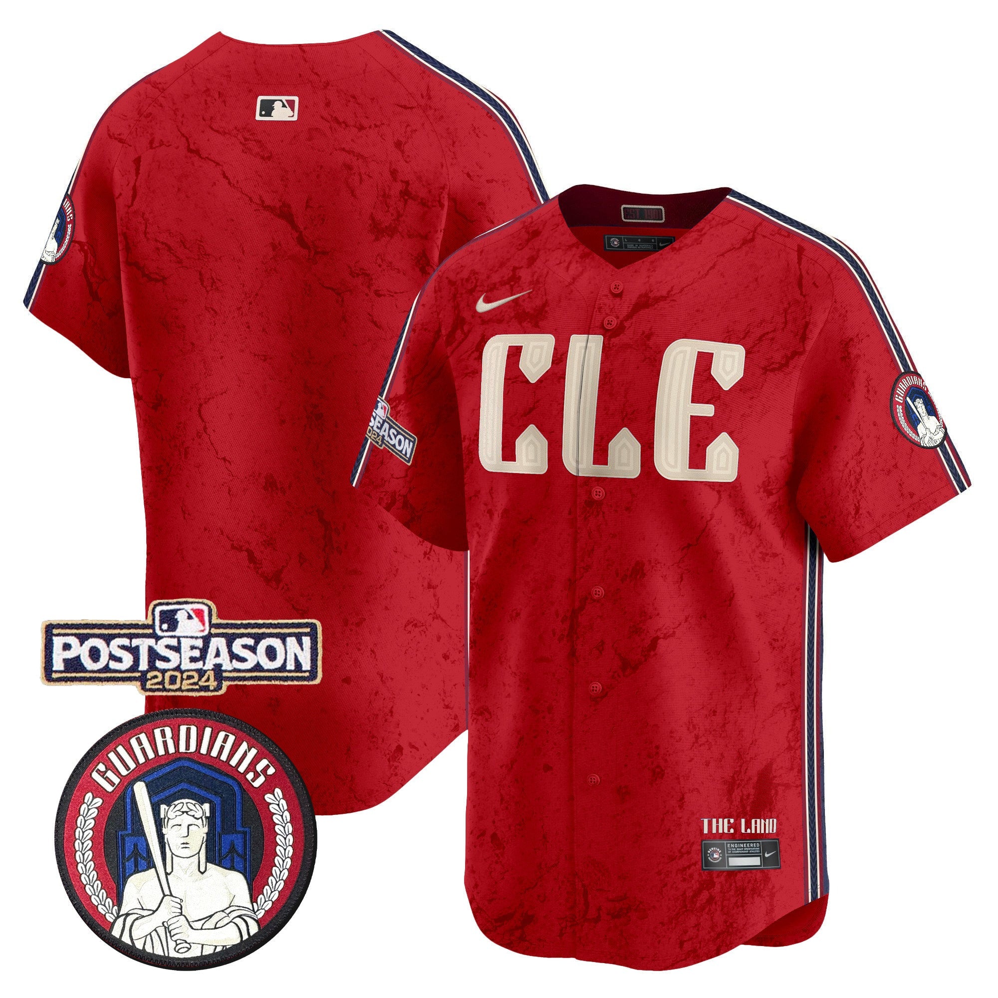 Men’s Cleveland 2024 Postseason Patch City Connect Vapor Premier Limited Jersey