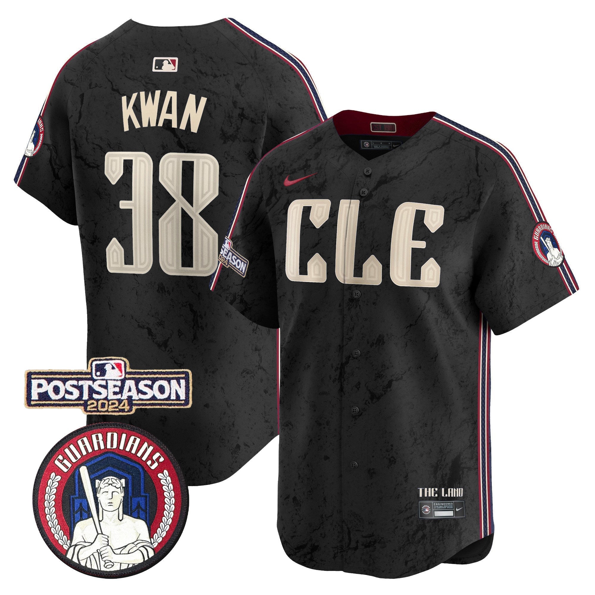 Men’s Cleveland 2024 Postseason Patch City Connect Vapor Premier Limited Jersey