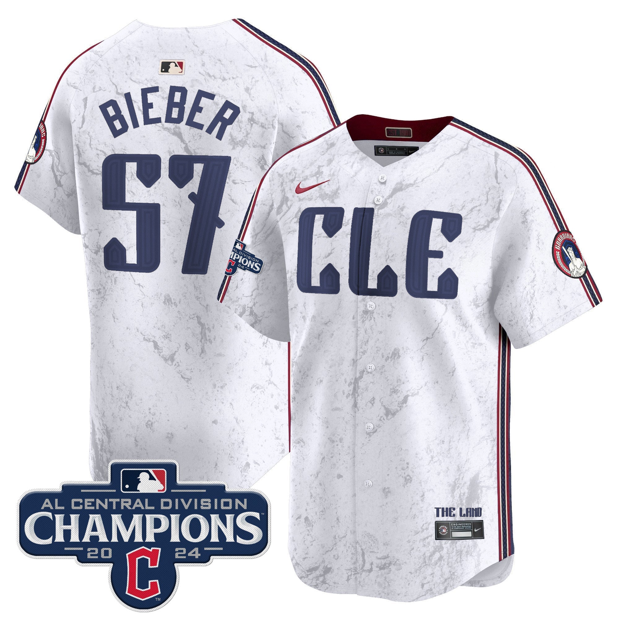 Men’s Cleveland 2024 AL Central Division Champions Vapor Premier Limited Jersey
