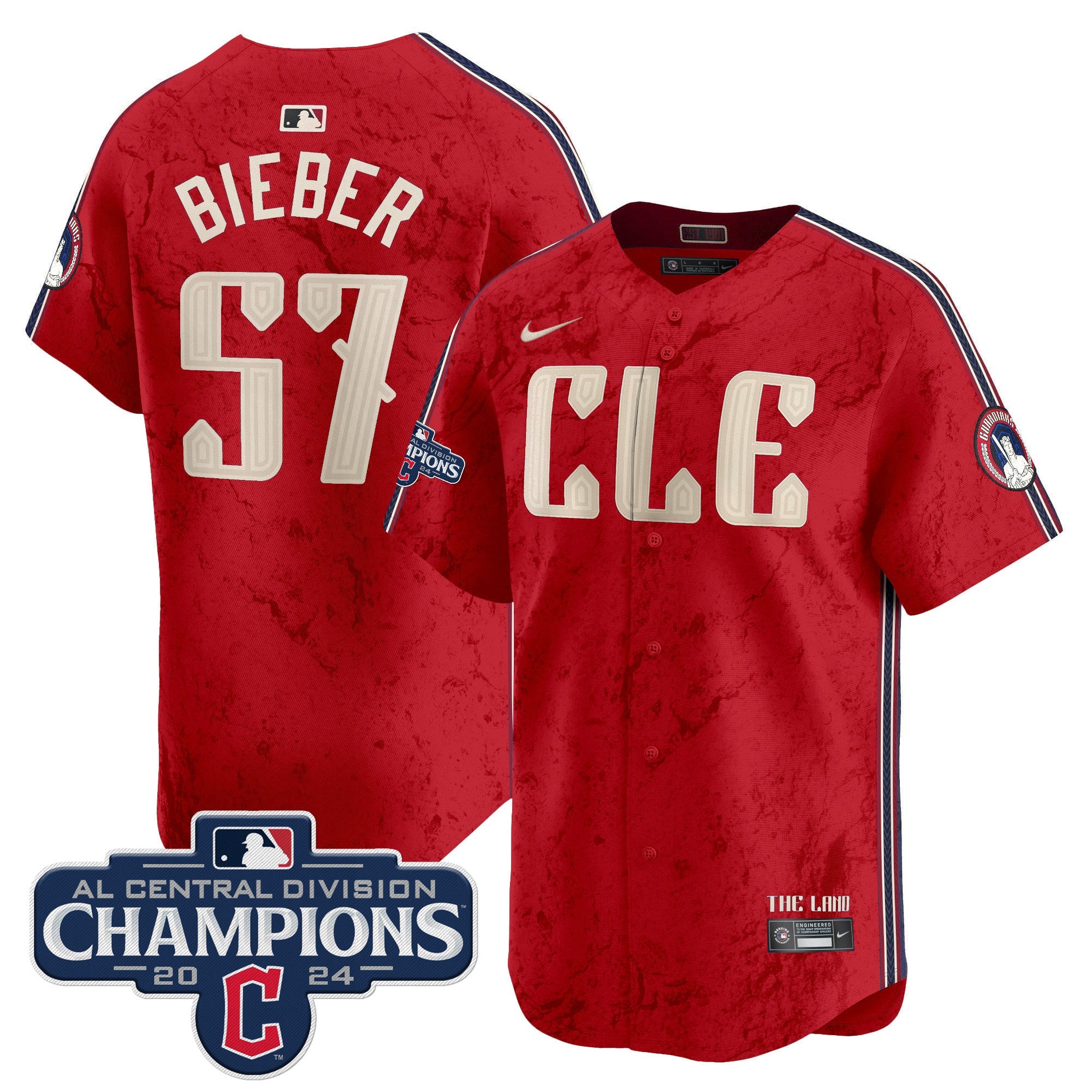 Men’s Cleveland 2024 AL Central Division Champions Vapor Premier Limited Jersey