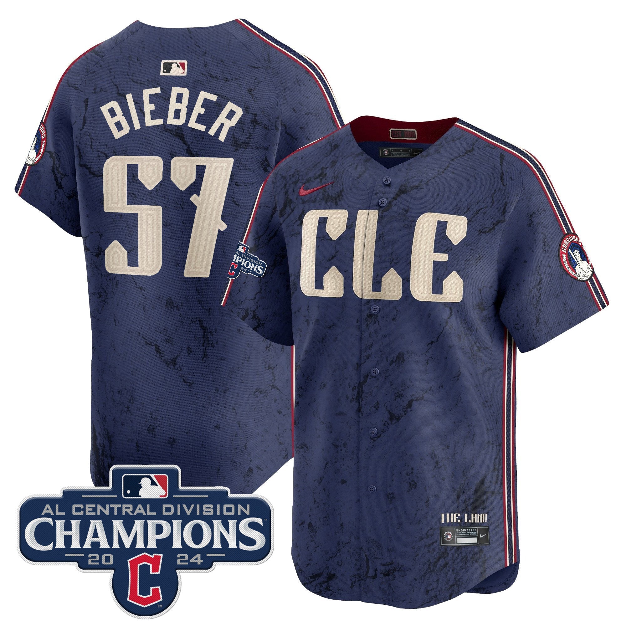 Men’s Cleveland 2024 AL Central Division Champions Vapor Premier Limited Jersey