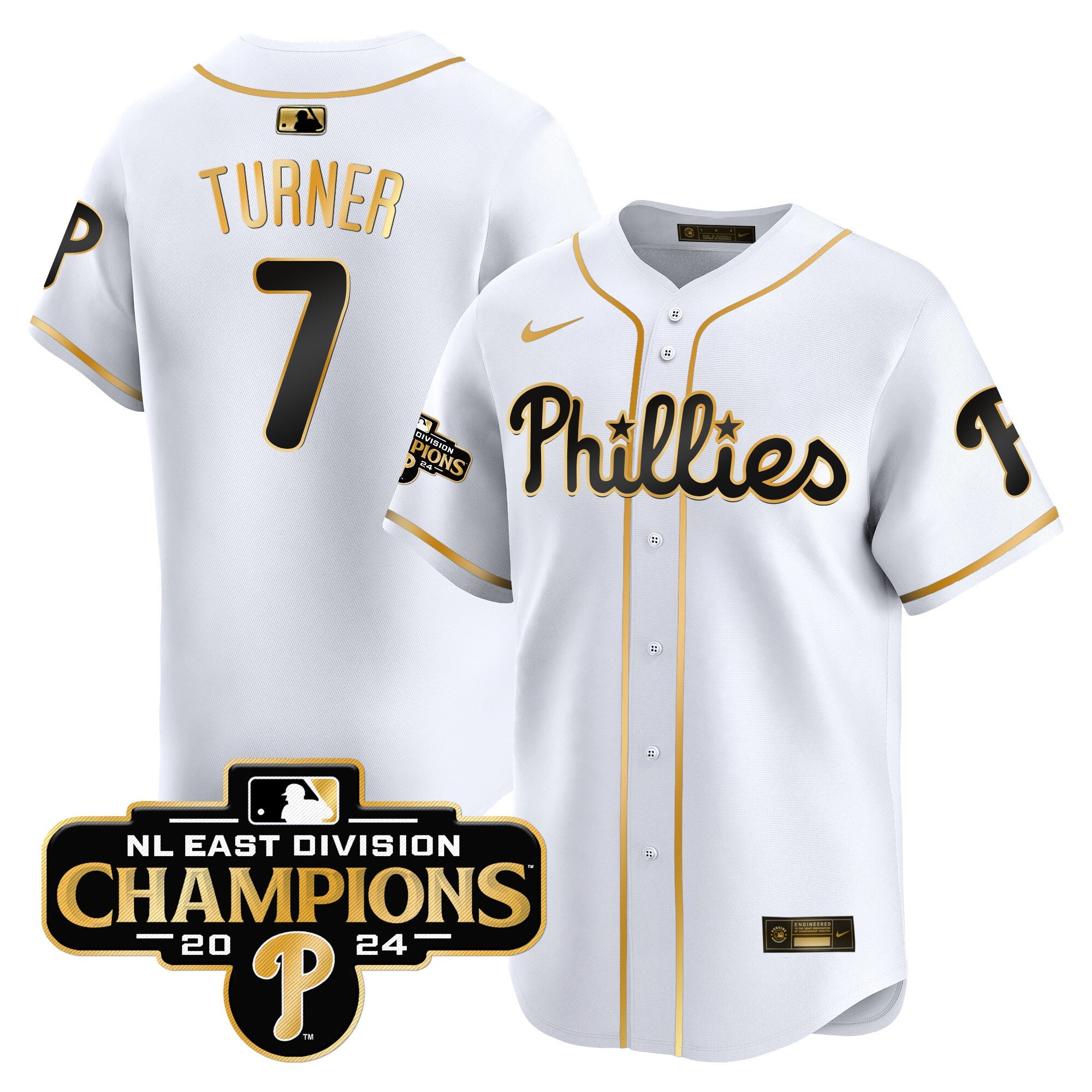 Men’s 2024 NL East Division Champions Gold Vapor Premier Limited Jersey