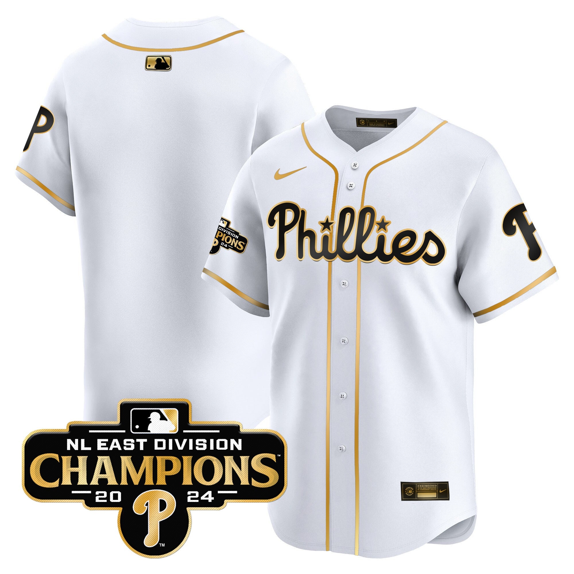 Men’s 2024 NL East Division Champions Gold Vapor Premier Limited Jersey