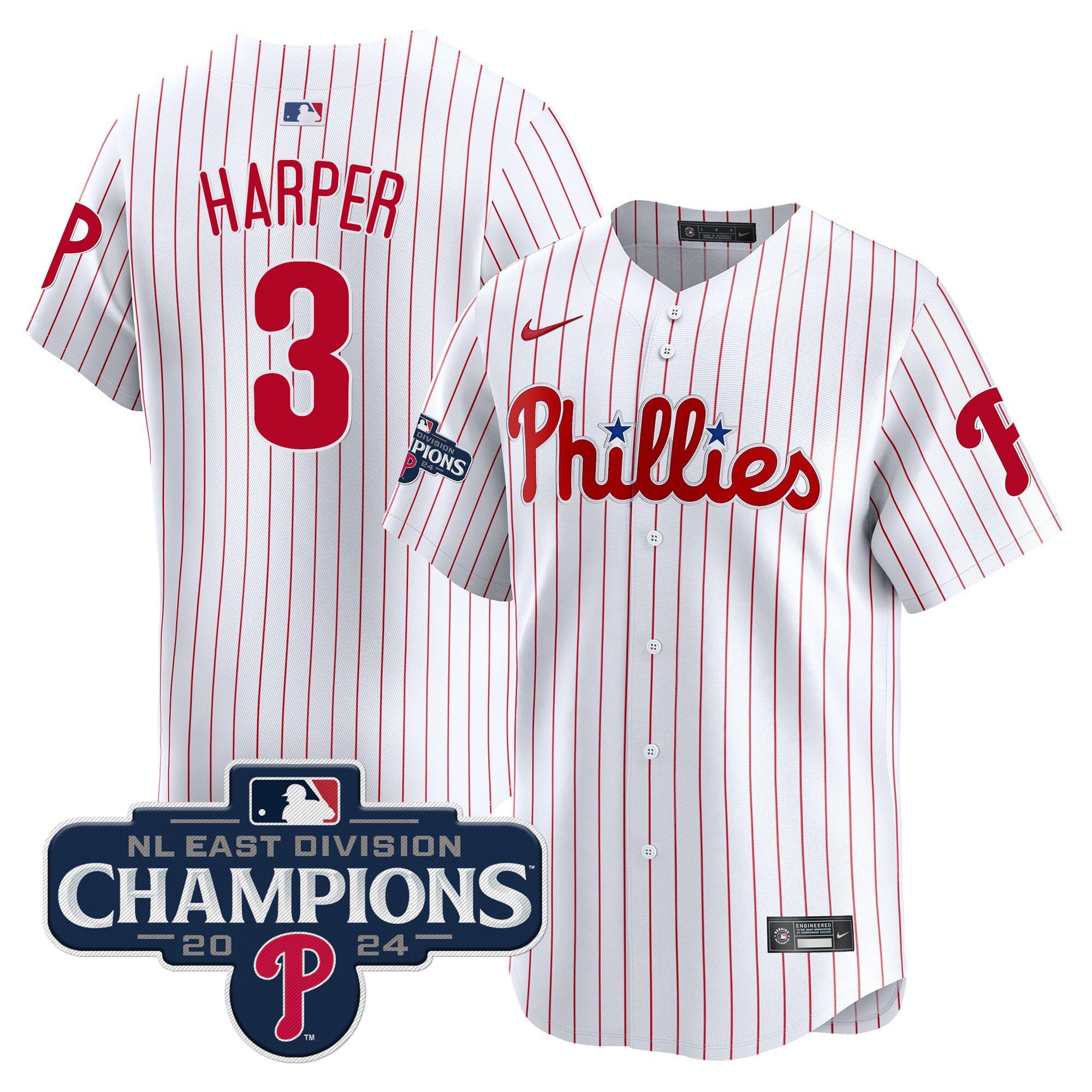 Men’s 2024 NL East Division Champions Gold Vapor Premier Limited Jersey