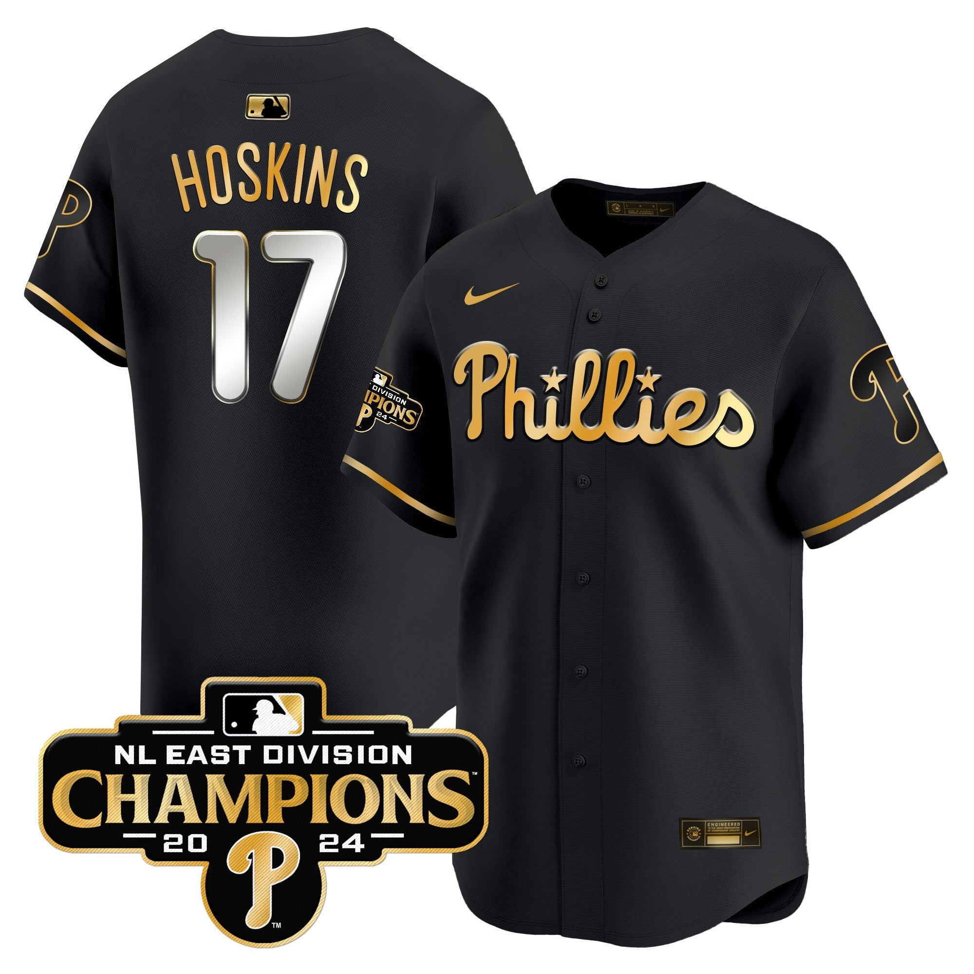 Men’s 2024 NL East Division Champions Gold Vapor Premier Limited Jersey