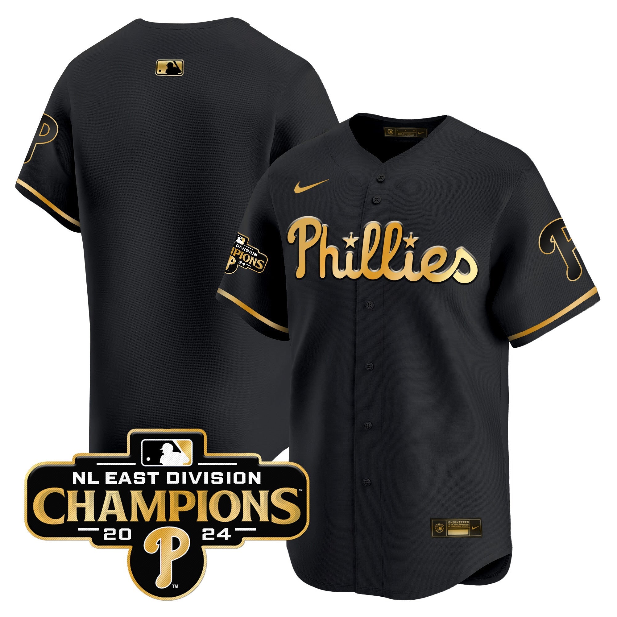 Men’s 2024 NL East Division Champions Gold Vapor Premier Limited Jersey
