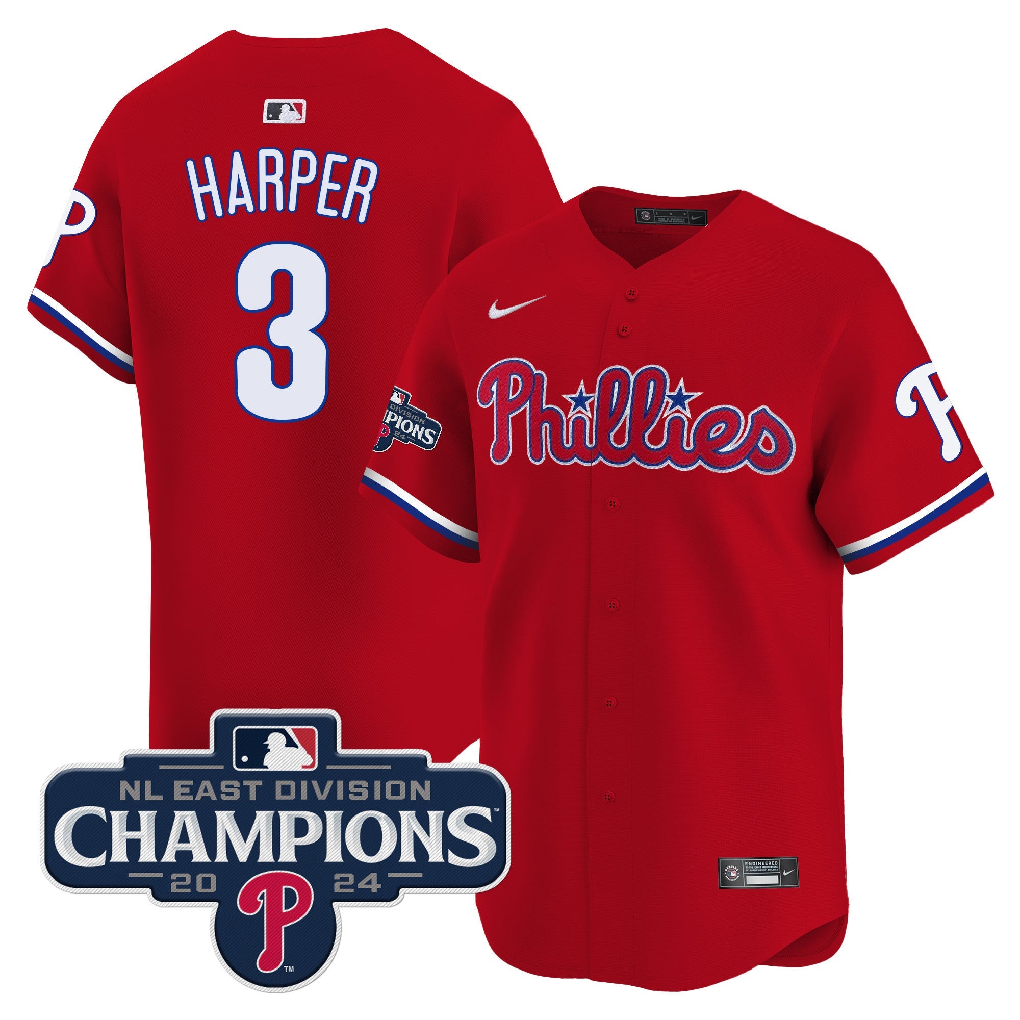 Men’s 2024 NL East Division Champions Gold Vapor Premier Limited Jersey