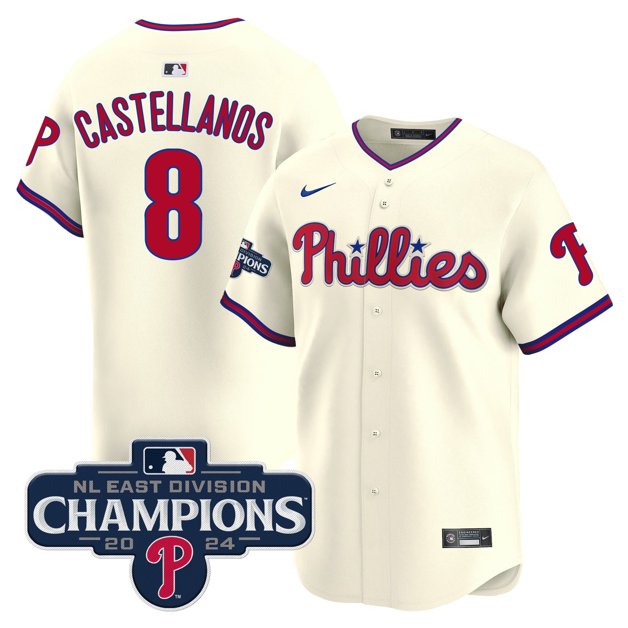 Men’s 2024 NL East Division Champions Gold Vapor Premier Limited Jersey