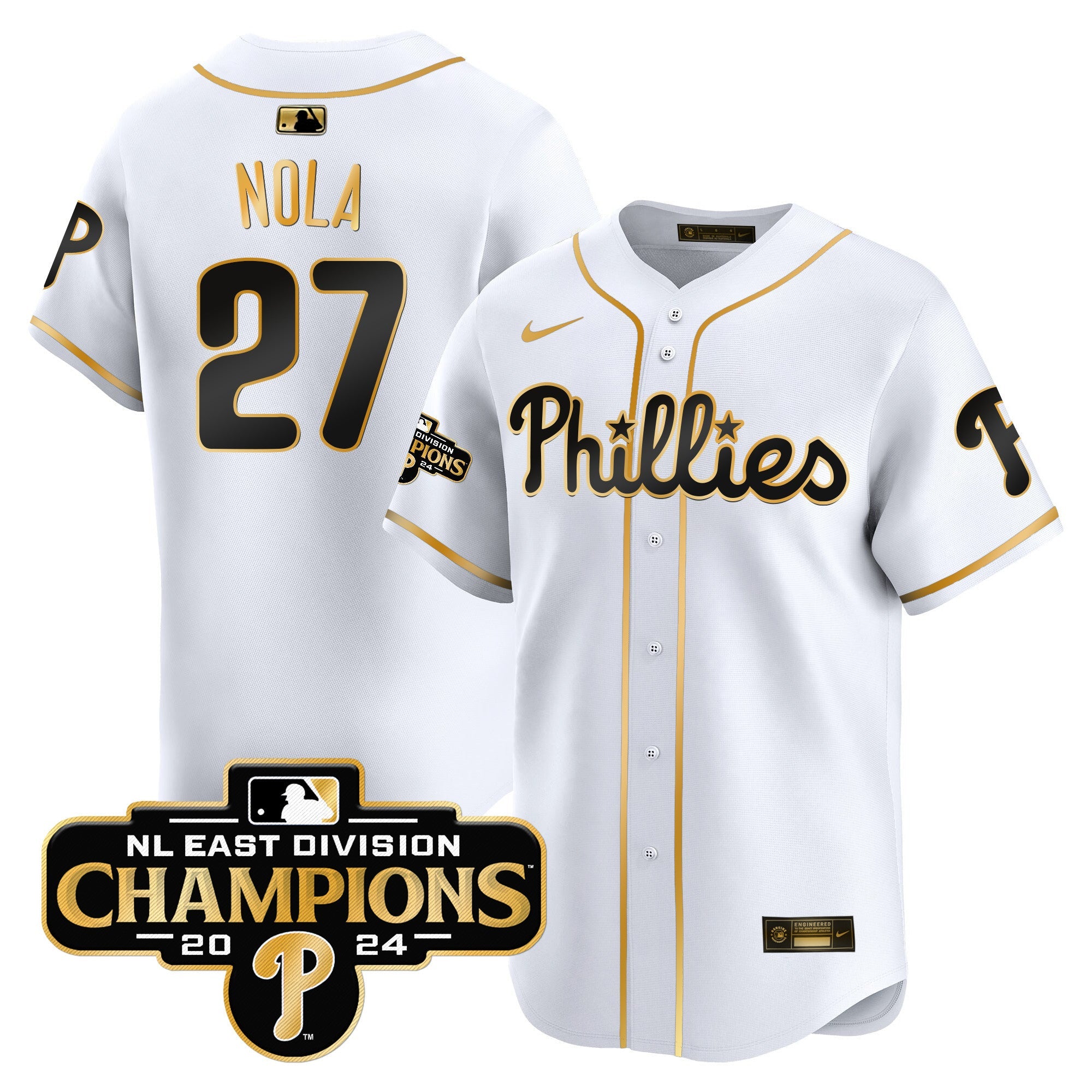Men’s 2024 NL East Division Champions Gold Vapor Premier Limited Jersey