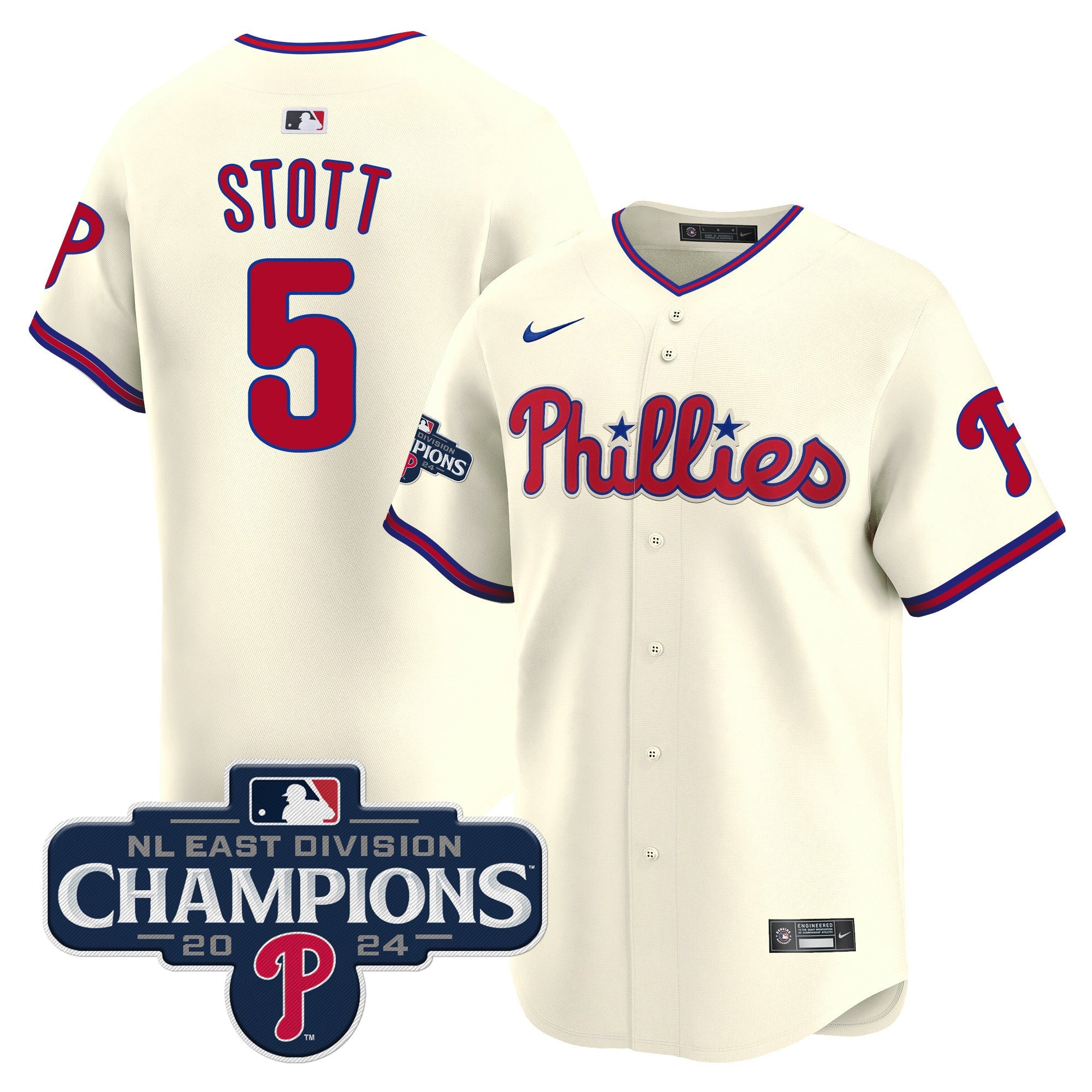 Men’s 2024 NL East Division Champions Gold Vapor Premier Limited Jersey