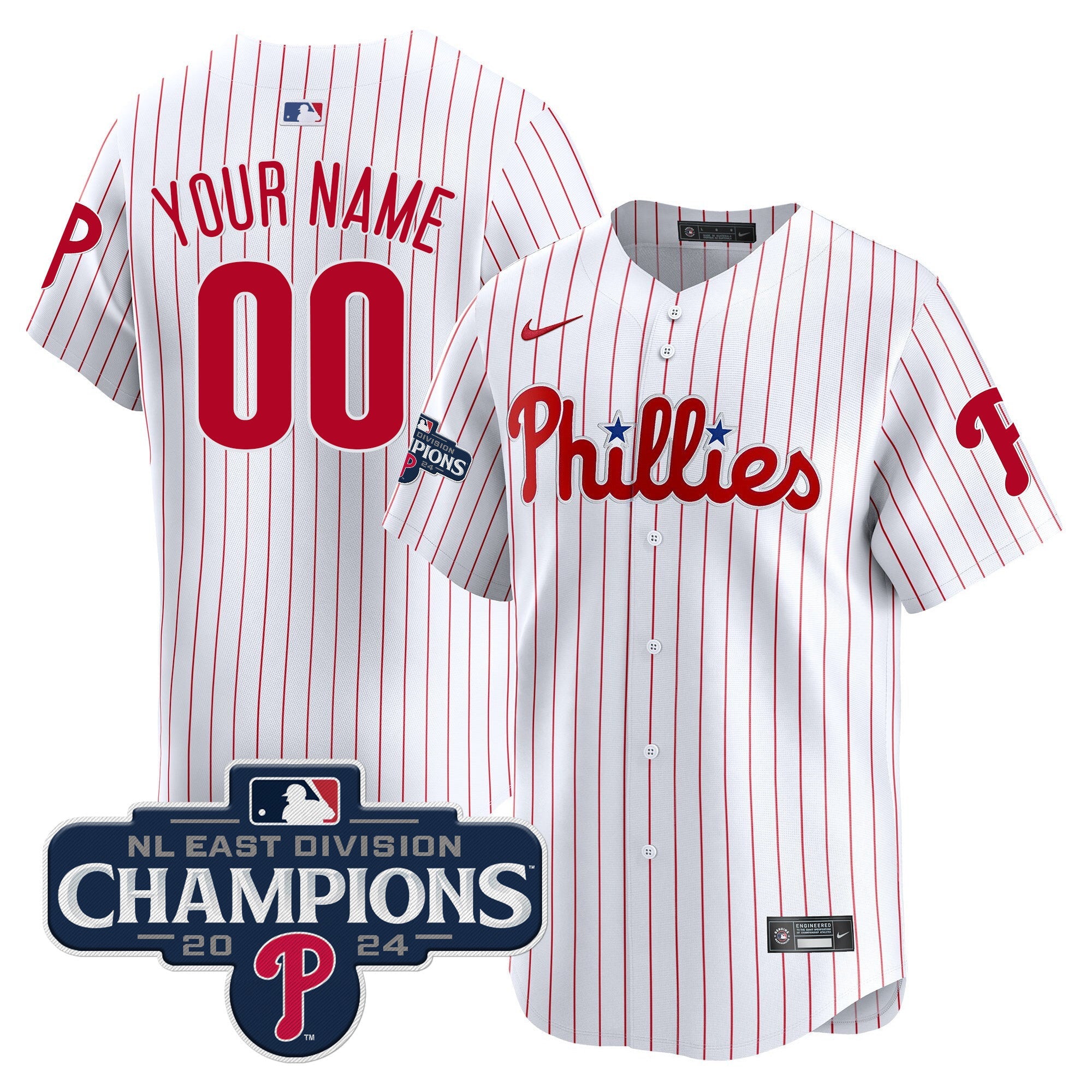 2024 NL East Division Champions Gold Vapor Premier Limited Custom Jersey