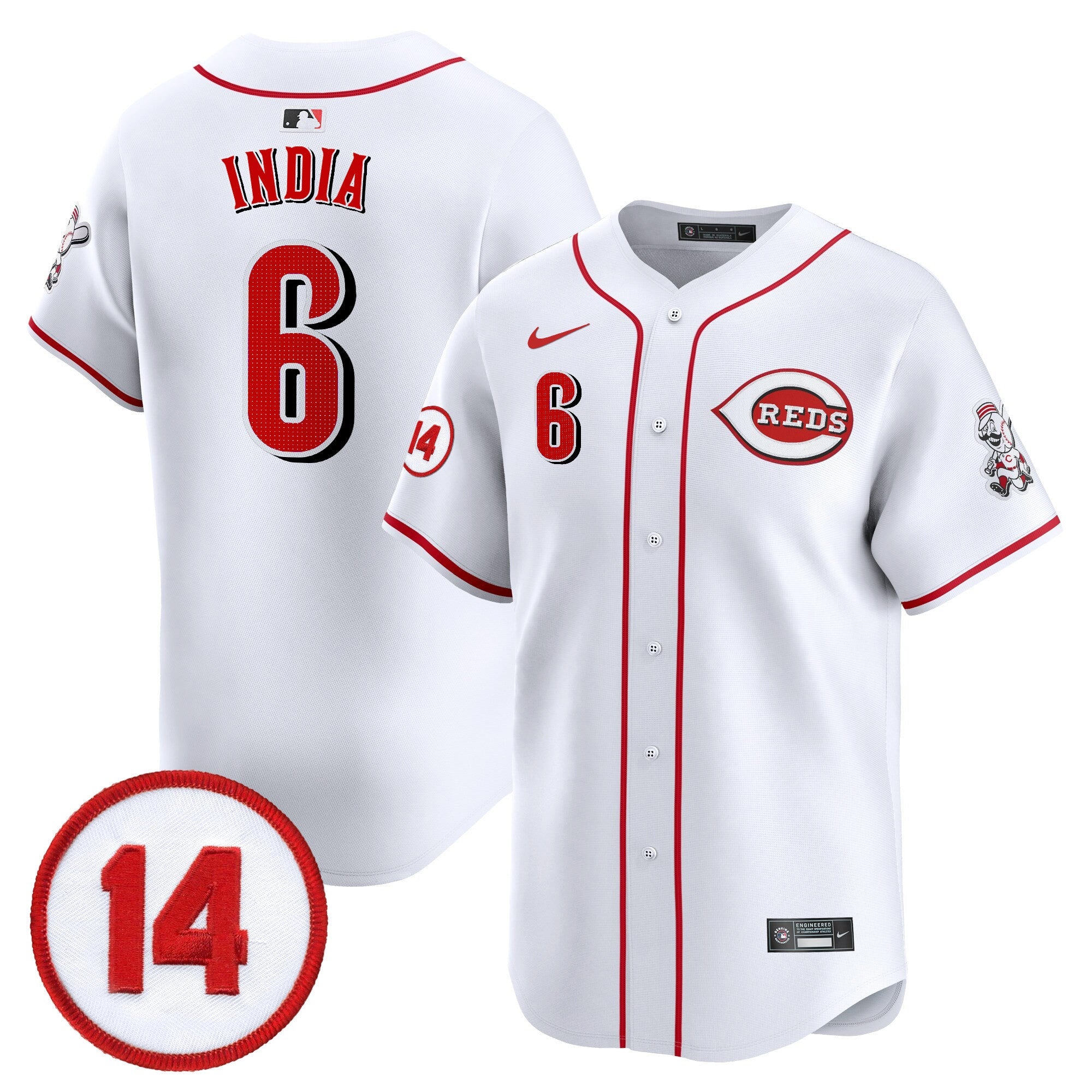 Men’s Cincinnati Pete Rose Patch Vapor Premier Limited Jersey