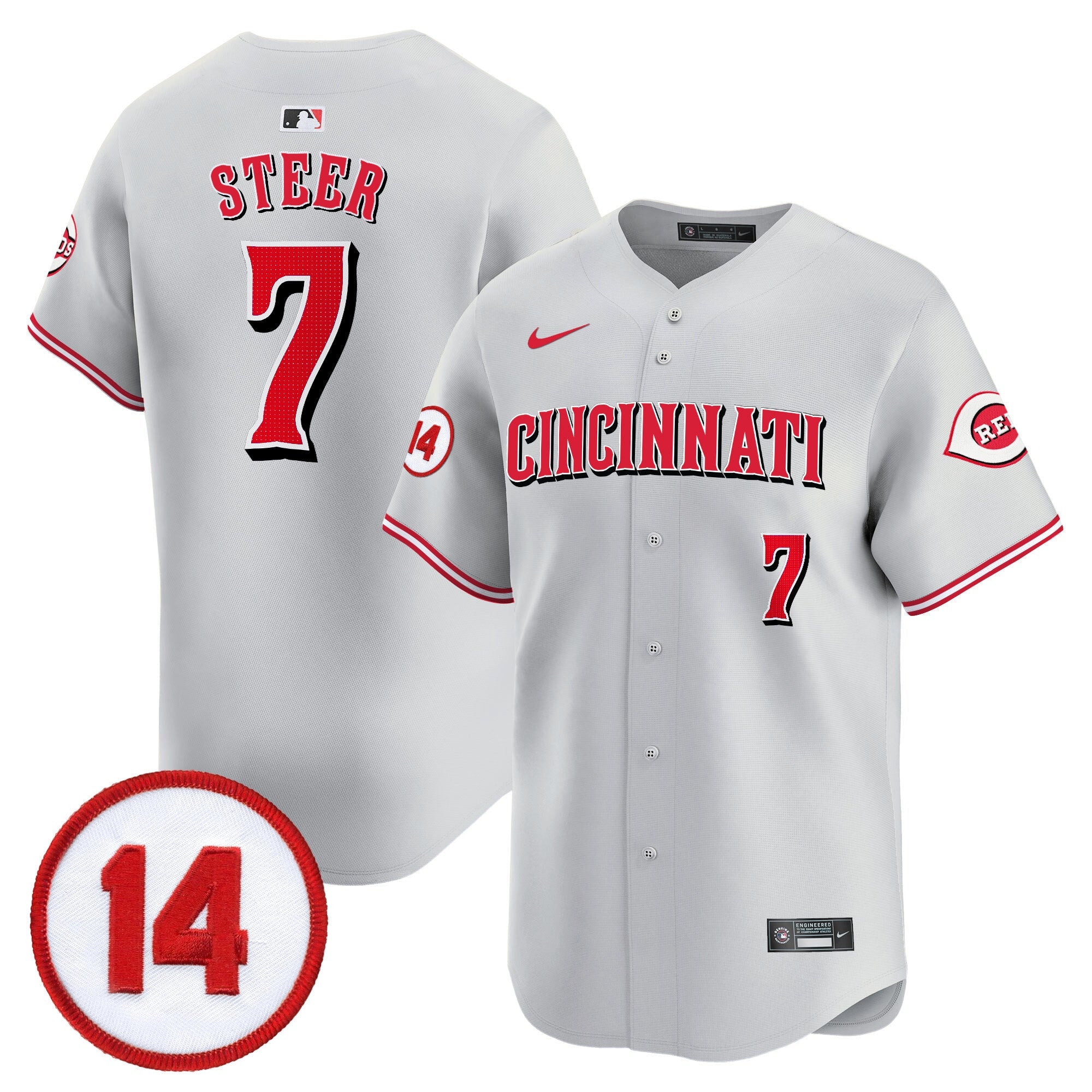 Youth’s Cincinnati Pete Rose Patch Vapor Premier Limited Jersey
