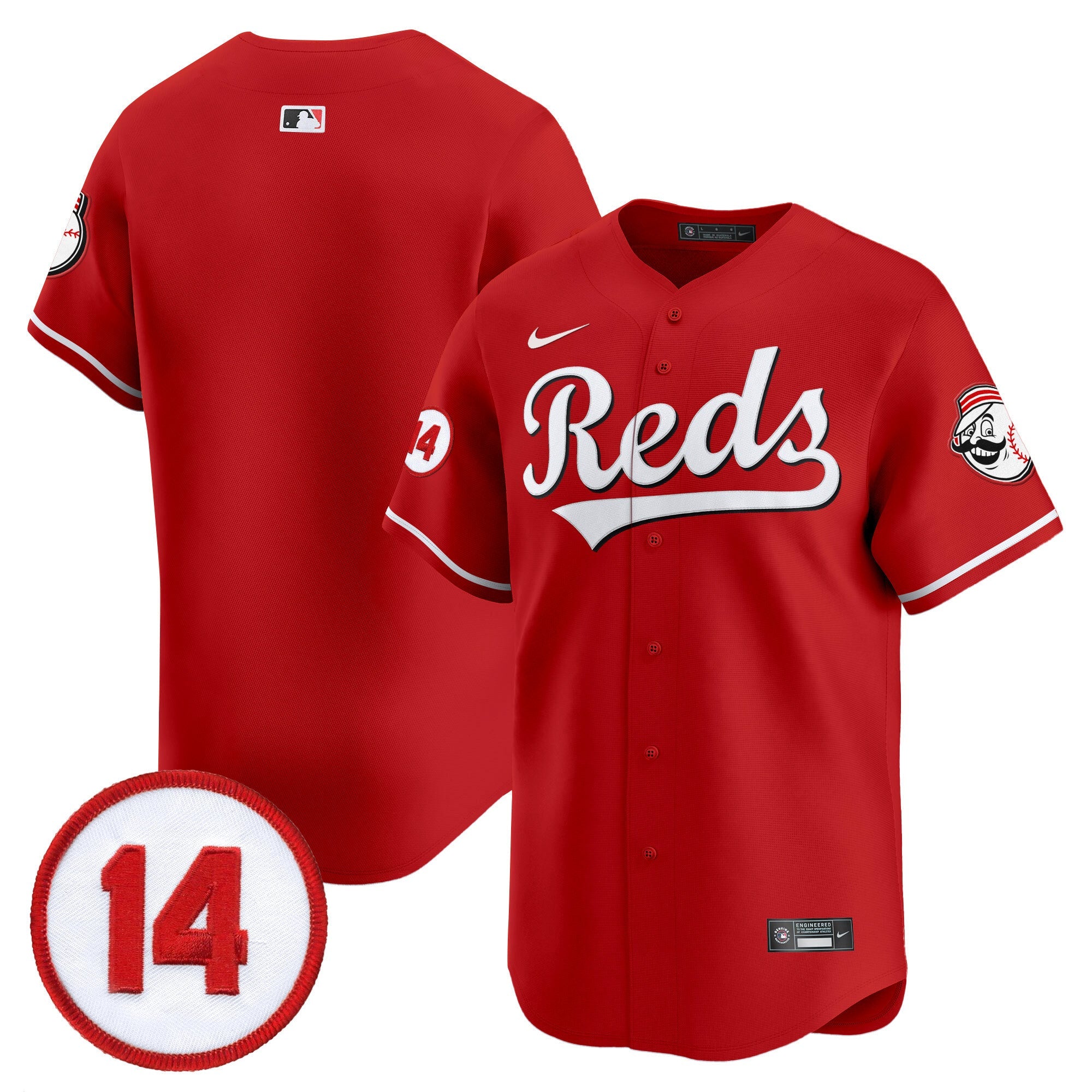 Men’s Cincinnati Pete Rose Patch Vapor Premier Limited Jersey
