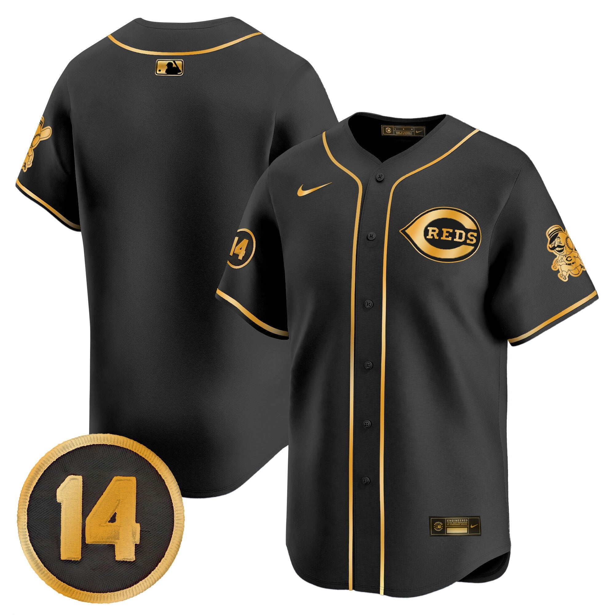 Youth’s Cincinnati Pete Rose Patch Vapor Premier Limited Jersey