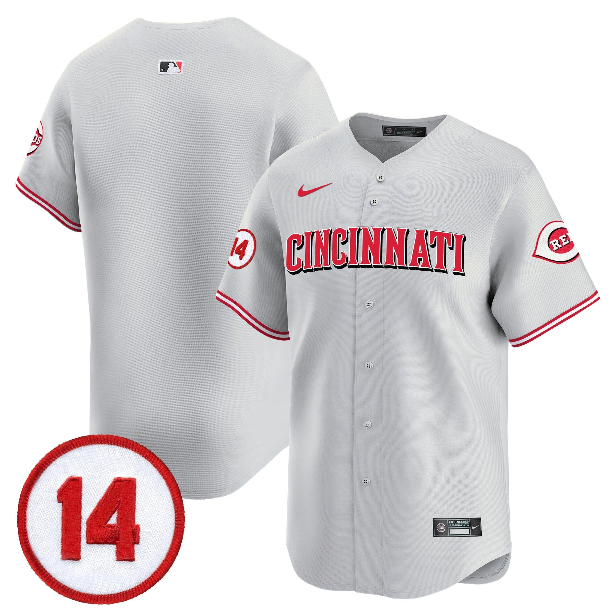 Men’s Cincinnati Pete Rose Patch Vapor Premier Limited Jersey