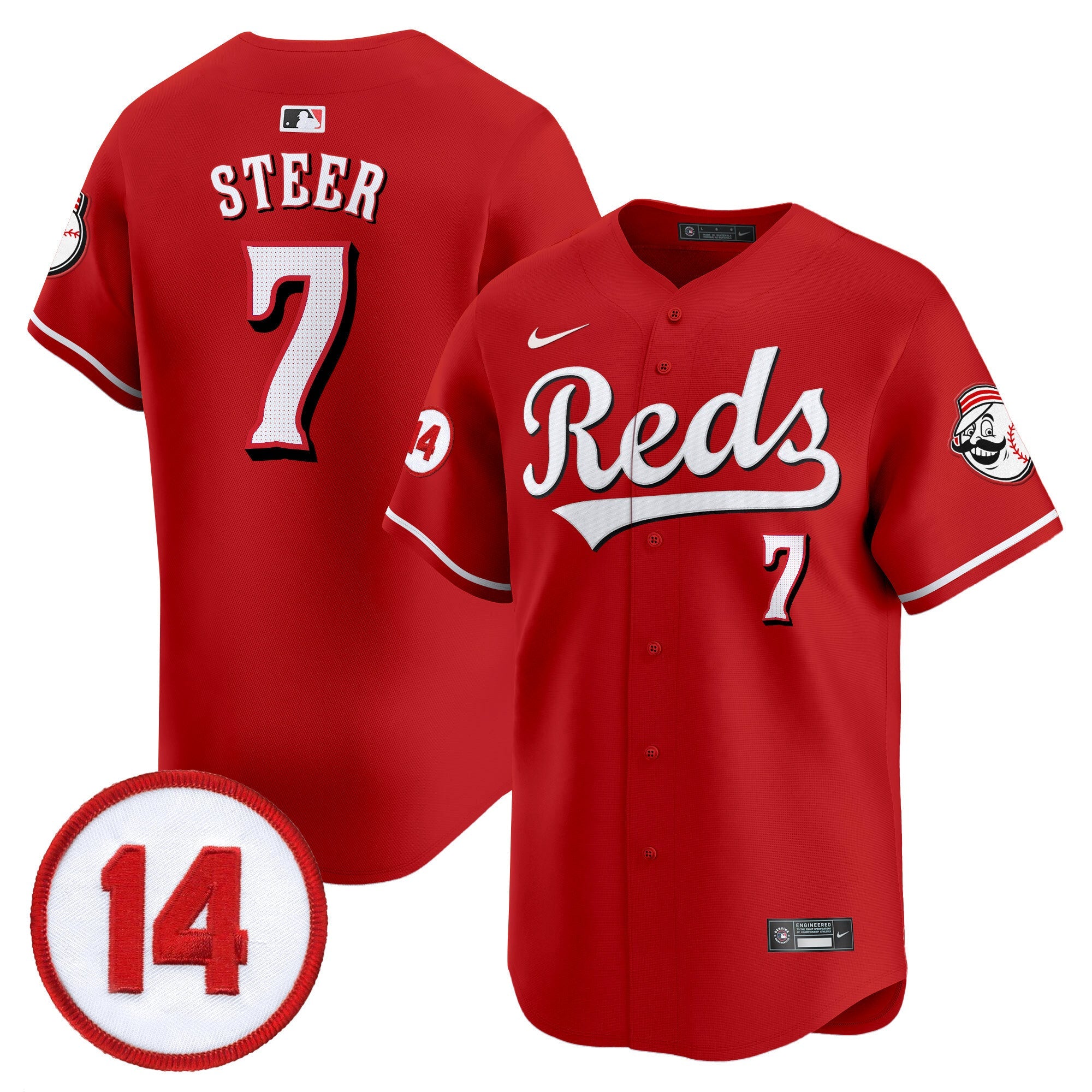 Youth’s Cincinnati Pete Rose Patch Vapor Premier Limited Jersey