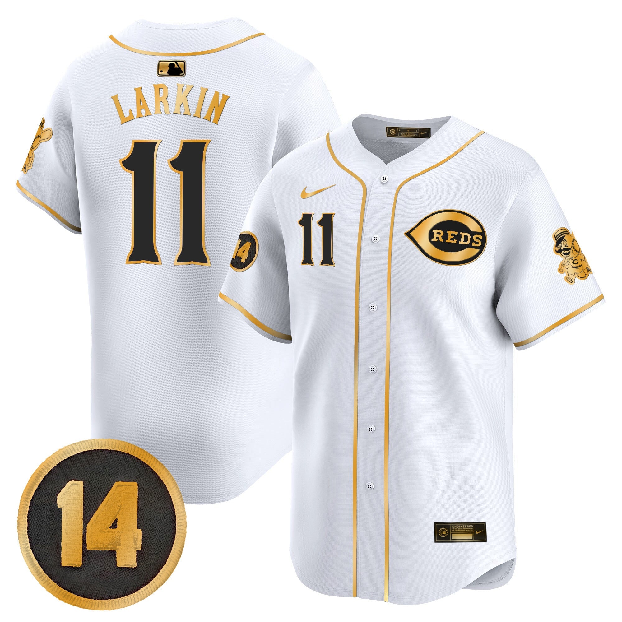 Men’s Cincinnati Pete Rose Patch Vapor Premier Limited Jersey