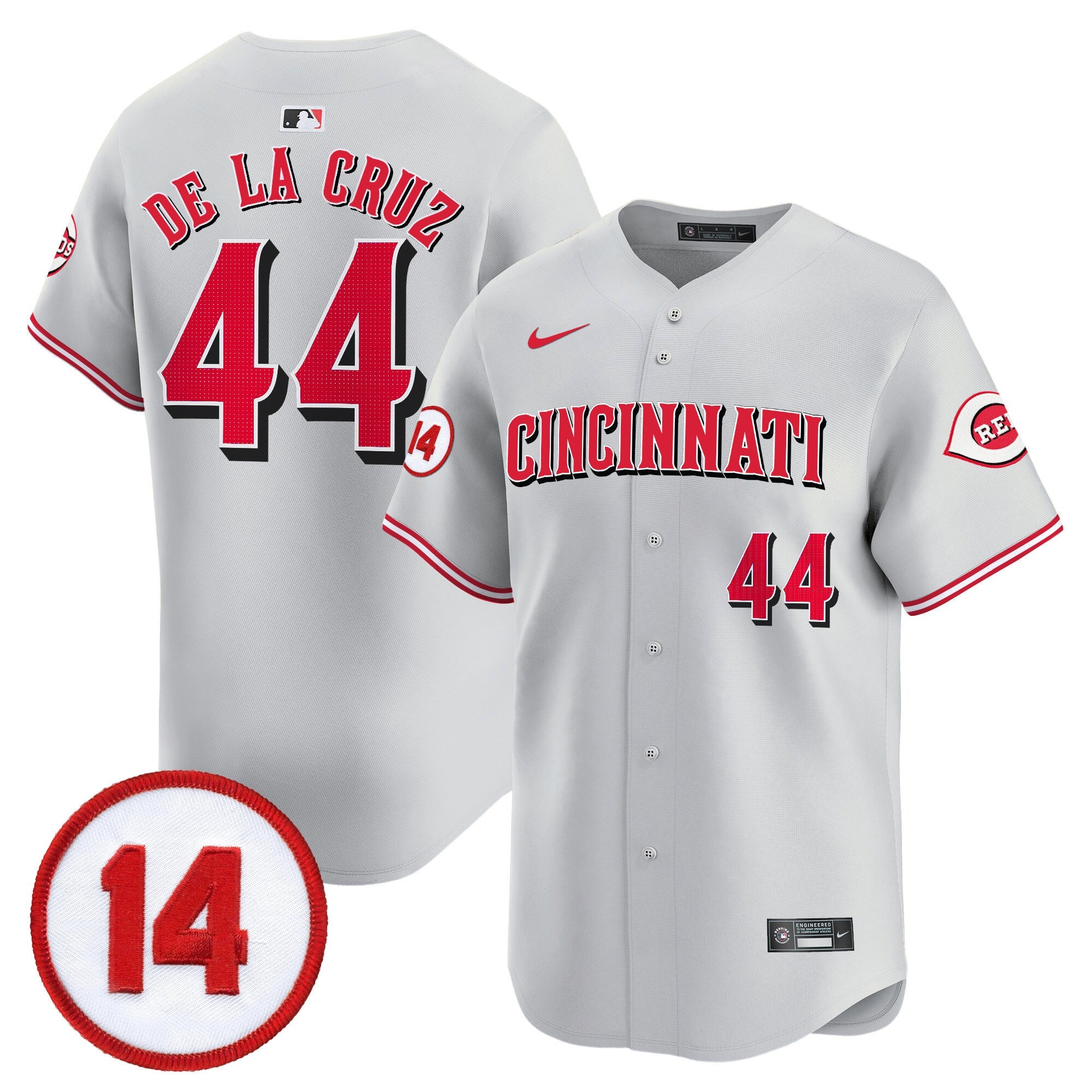 Men’s Cincinnati Pete Rose Patch Vapor Premier Limited Jersey